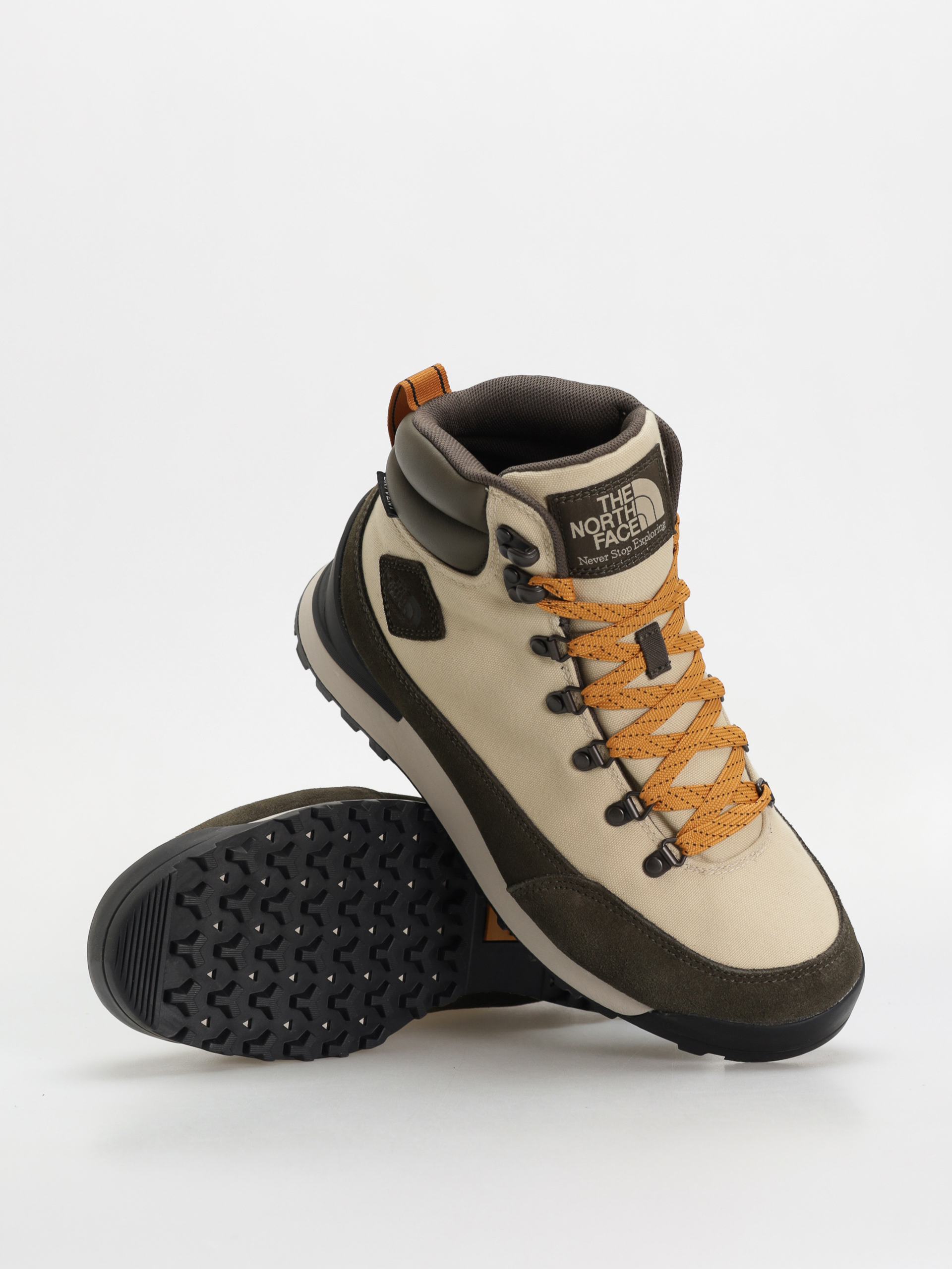 Pantofi The North Face Back To Berkeley Iv Textile Wp (gravel/new taupe green)