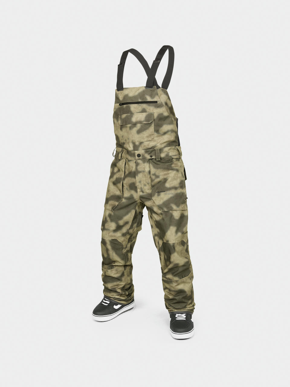 Pentru bărbați Pantaloni pentru snowboard Volcom Roan Bib Overall (camouflage)