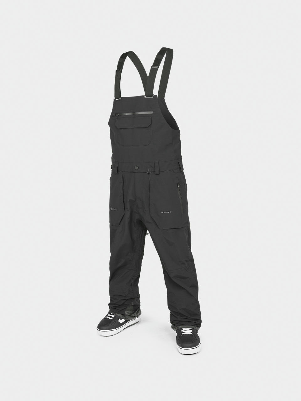 Pentru bărbați Pantaloni pentru snowboard Volcom Rain Gore Tex Bib Overall (black)