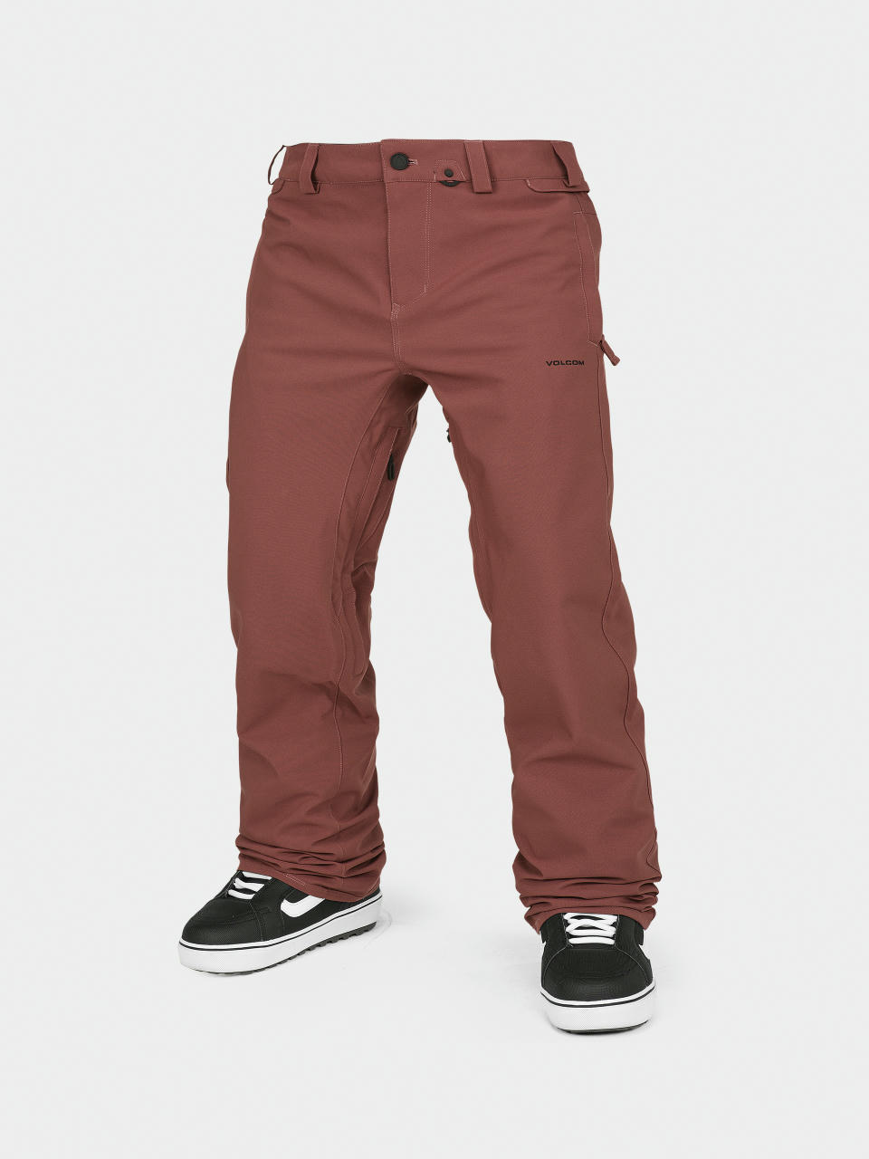 Pentru bărbați Pantaloni pentru snowboard Volcom Freakin Snow Chino (redwood)