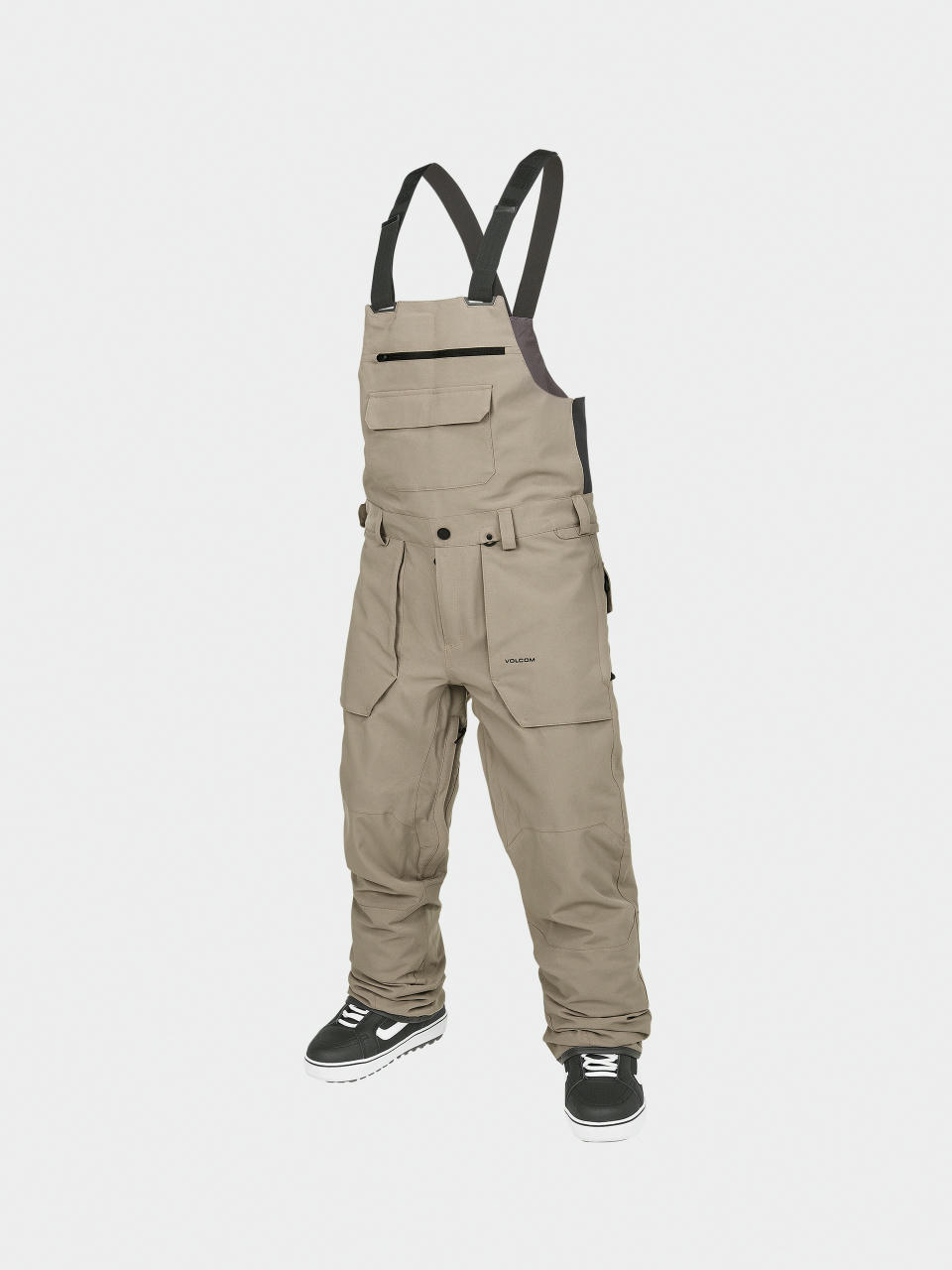 Pentru bărbați Pantaloni pentru snowboard Volcom Roan Bib Overall (chestnut brown)