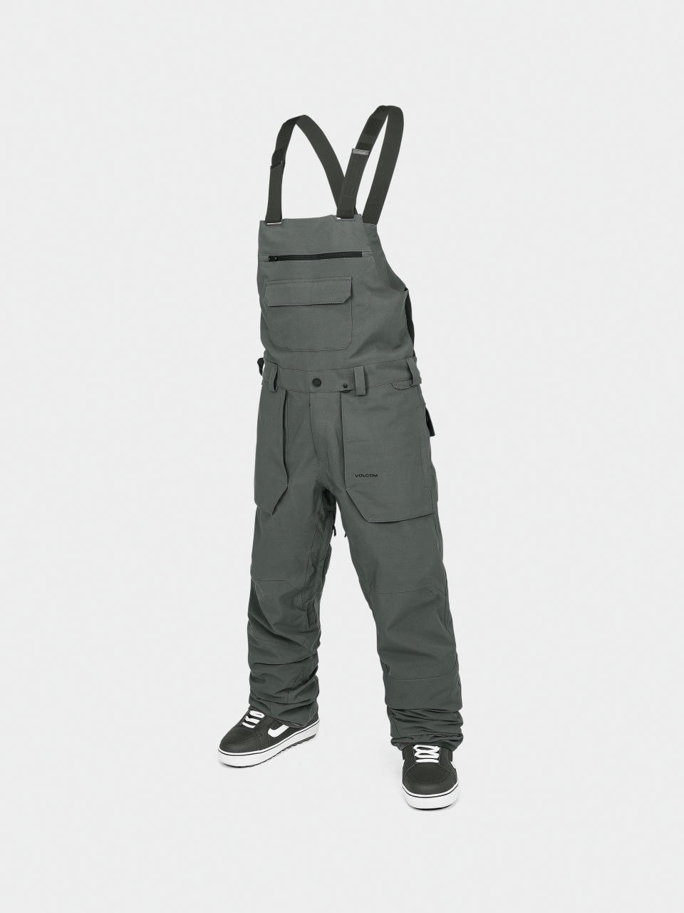 Pentru bărbați Pantaloni pentru snowboard Volcom Roan Bib Overall (charcoal)