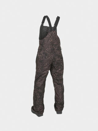 Pantaloni pentru snowboard Volcom Swift Bib Overall Wmn (leopard)