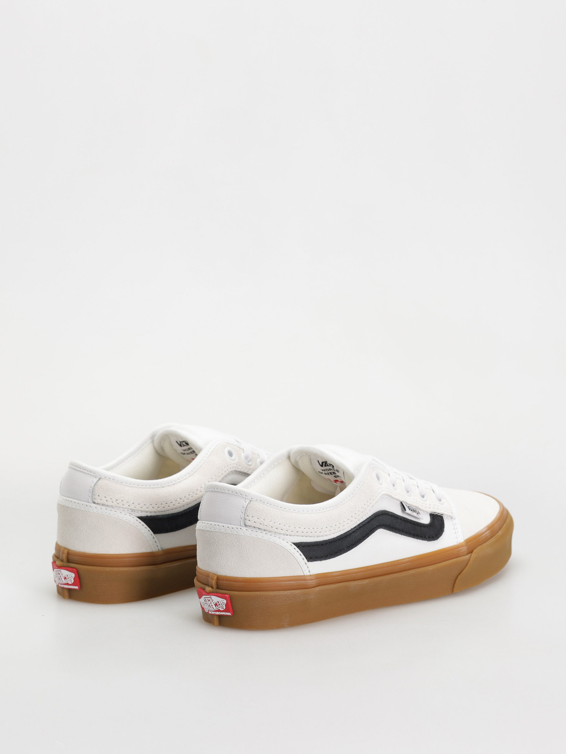 Pantofi Vans Skate Chukka Low Sidestripe (white/black/gum)