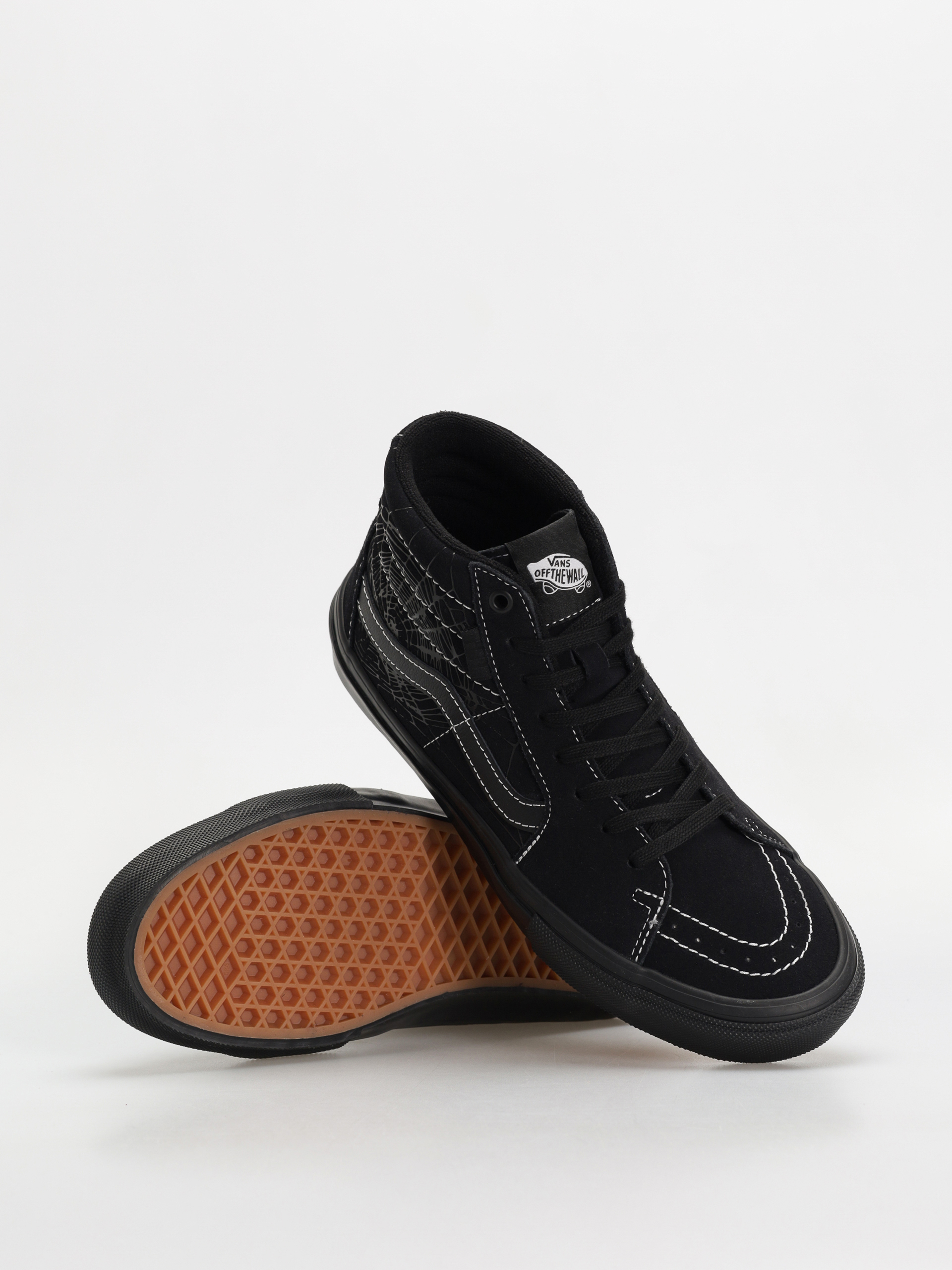 Pantofi Vans Skate Sk8 Hi (web dark grey/black)