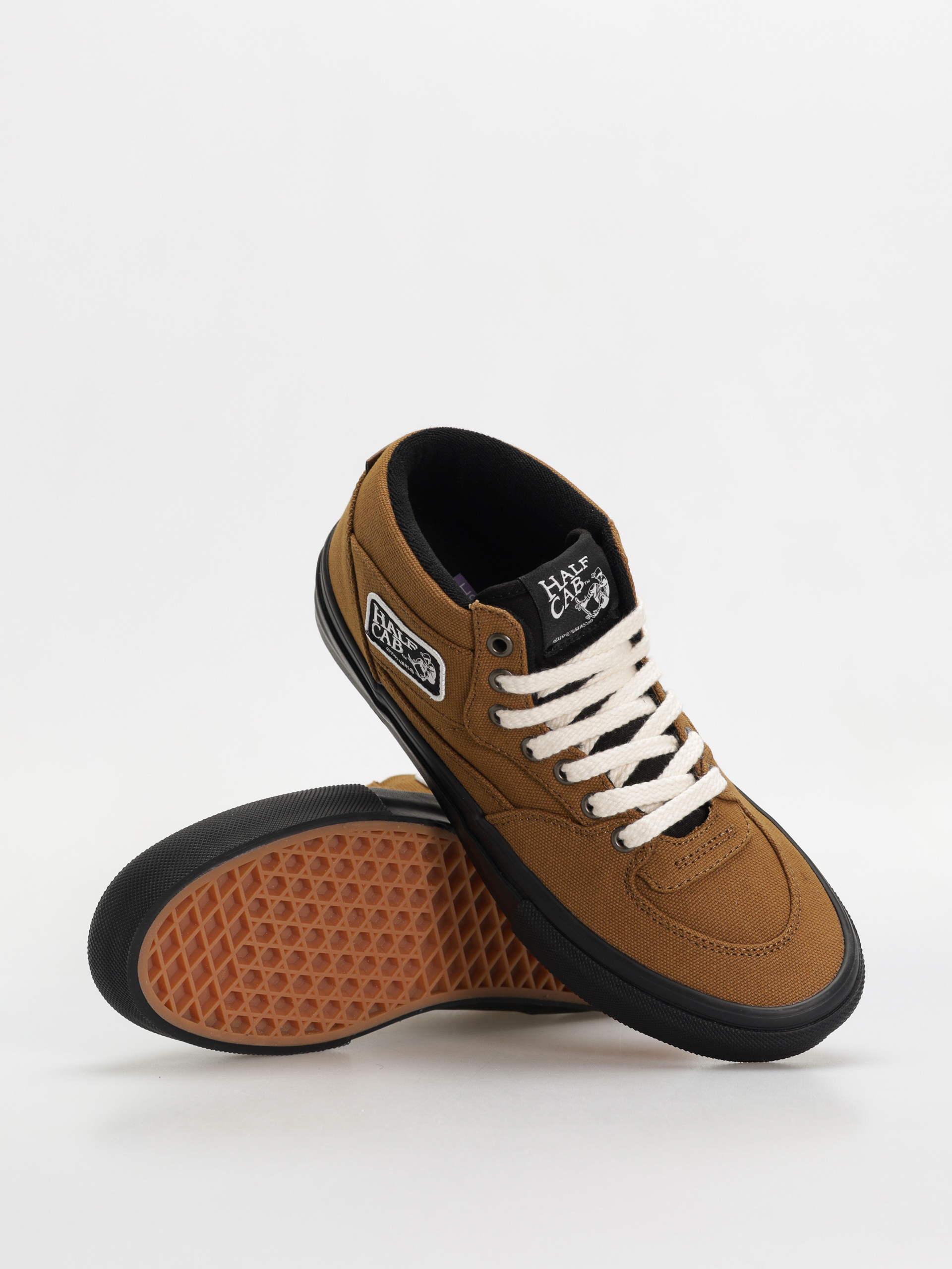 Pantofi Vans Skate Half Cab (duck canvas golden brown/black)