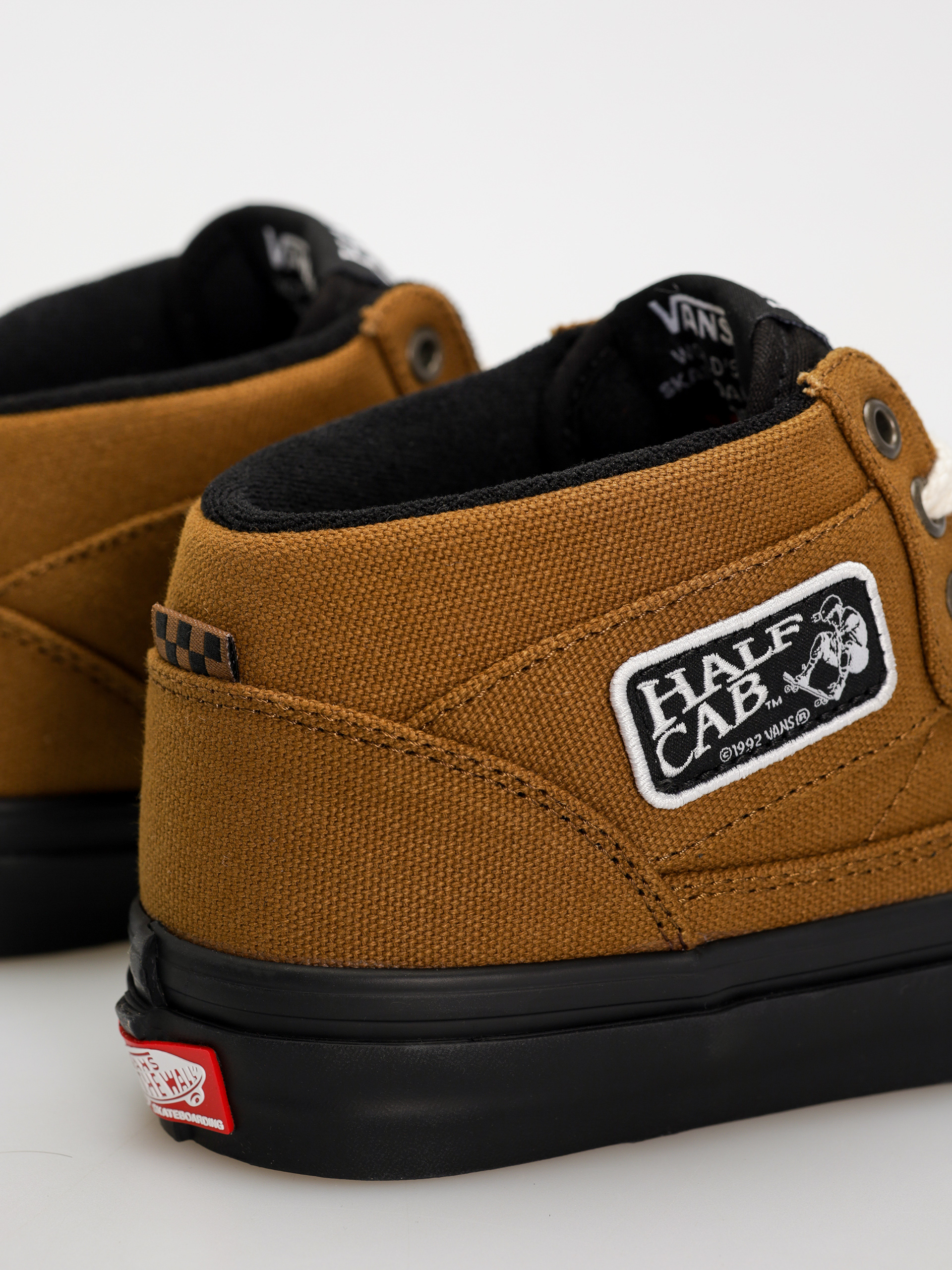 Pantofi Vans Skate Half Cab (duck canvas golden brown/black)