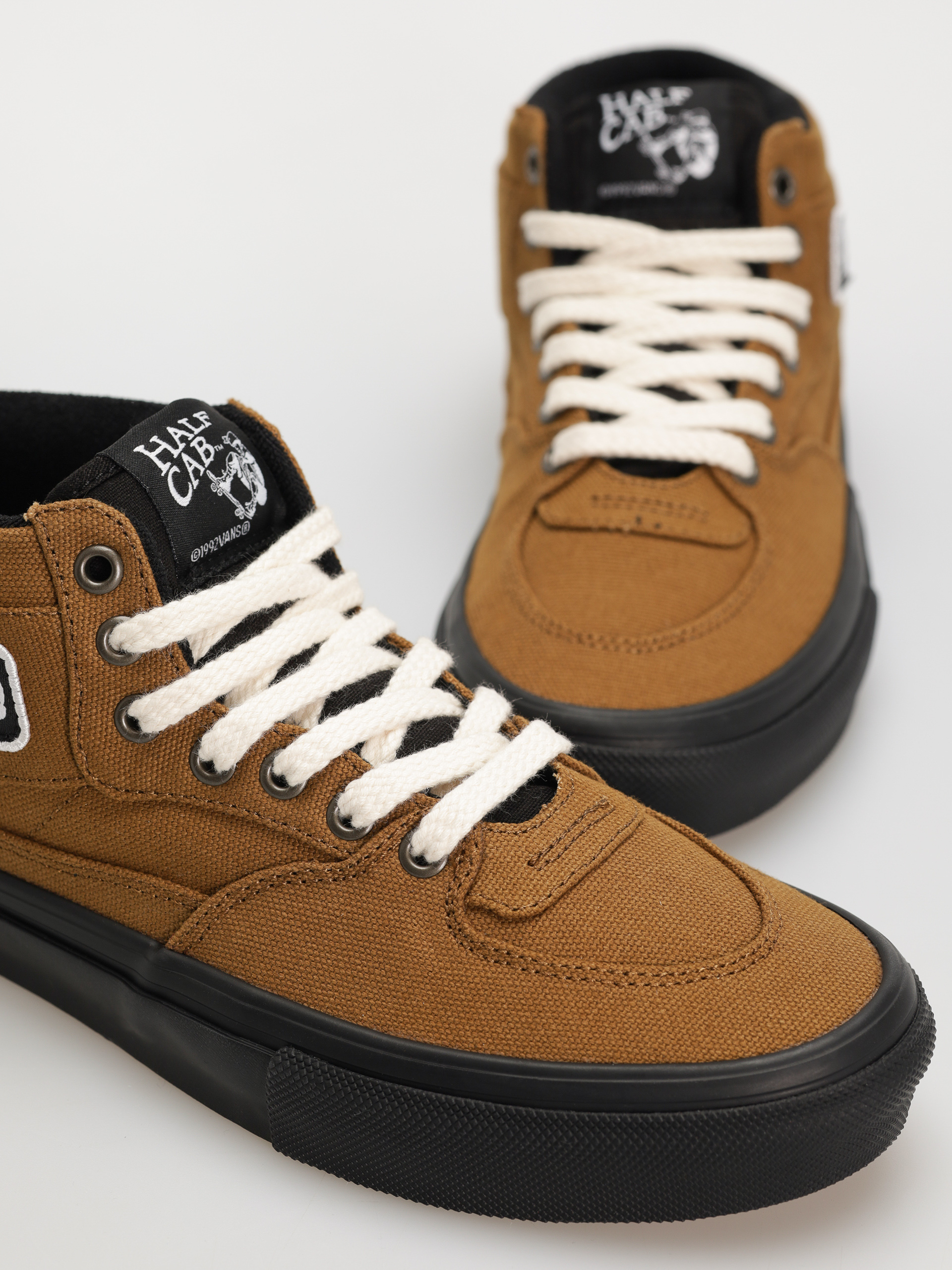 Pantofi Vans Skate Half Cab (duck canvas golden brown/black)