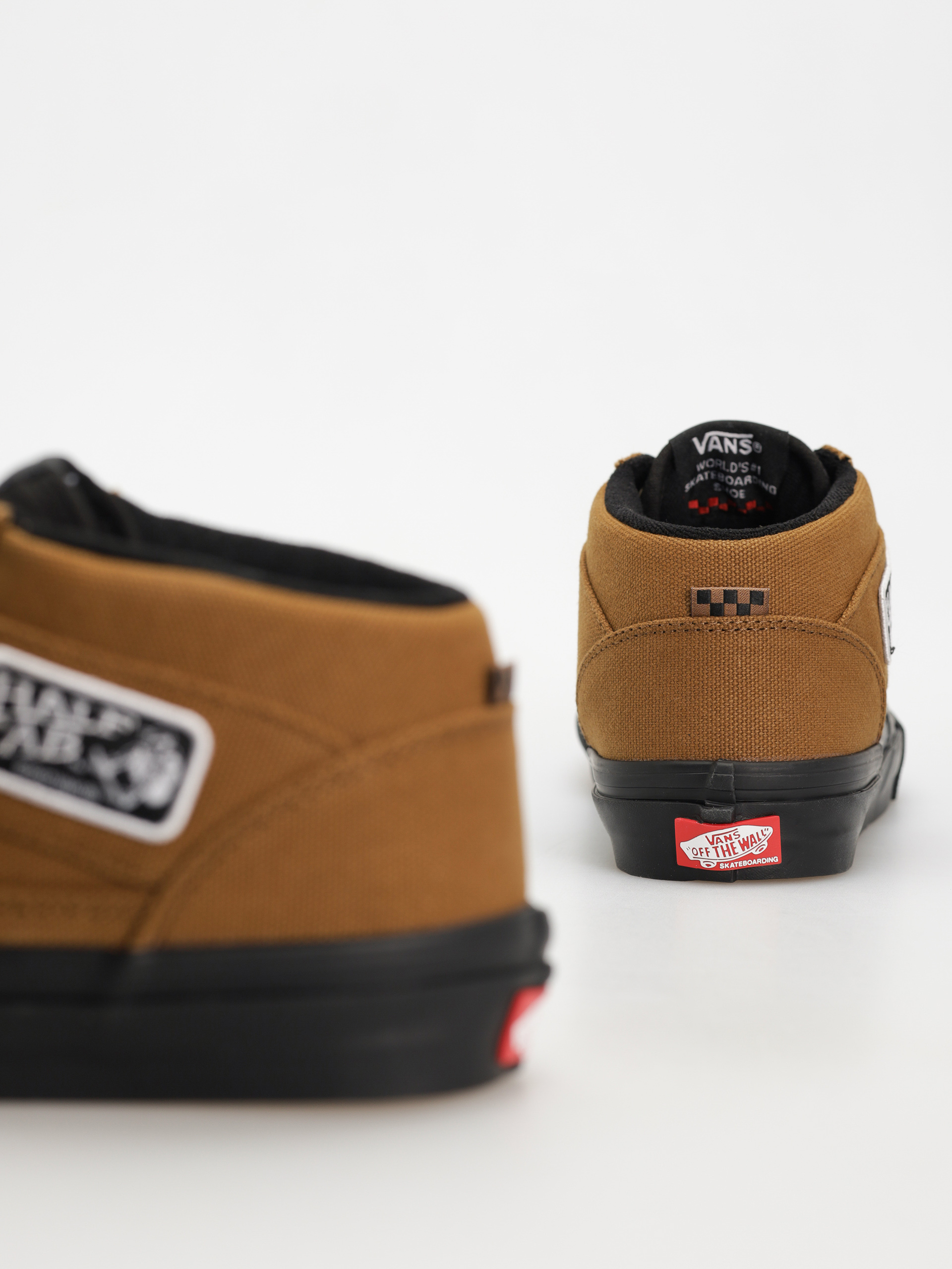 Pantofi Vans Skate Half Cab (duck canvas golden brown/black)