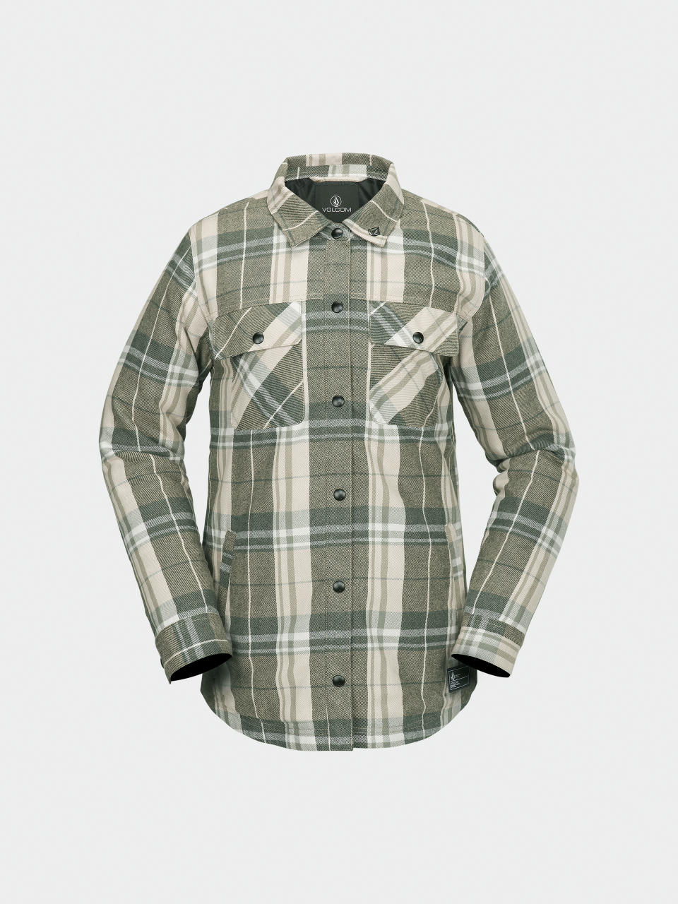 Pentru femei Geacă de snowboard Volcom Ins Riding Flannel (sand)