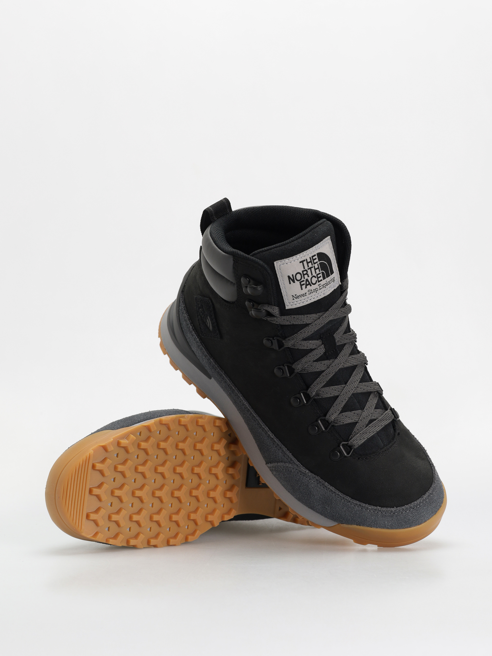 Pantofi The North Face Back To Berkeley Iv Leather Wp (tnf black/asphalt grey)