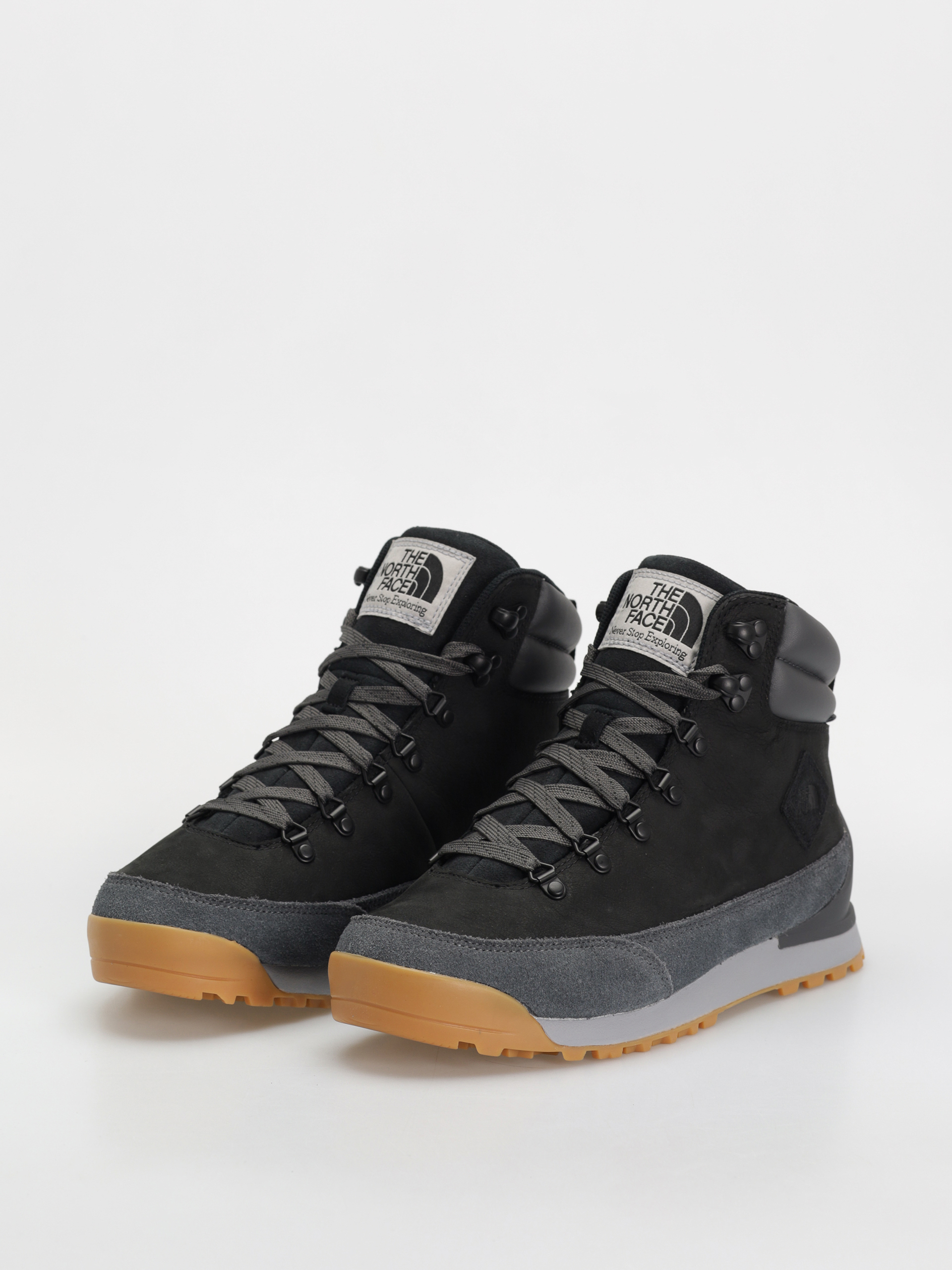 Pantofi The North Face Back To Berkeley Iv Leather Wp (tnf black/asphalt grey)