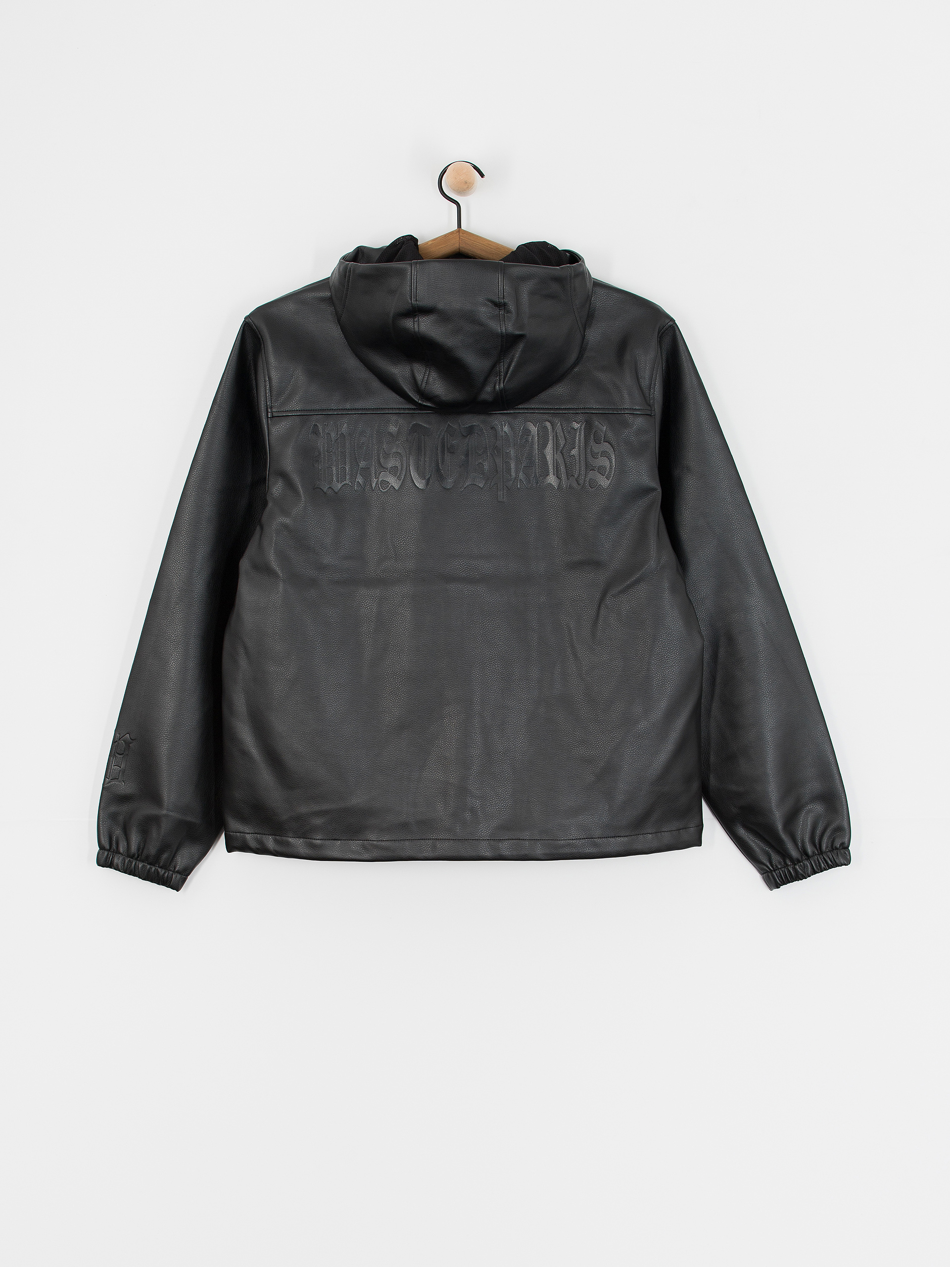 Geacă Wasted Paris Kingdom Faux Leather Windbreaker (black)