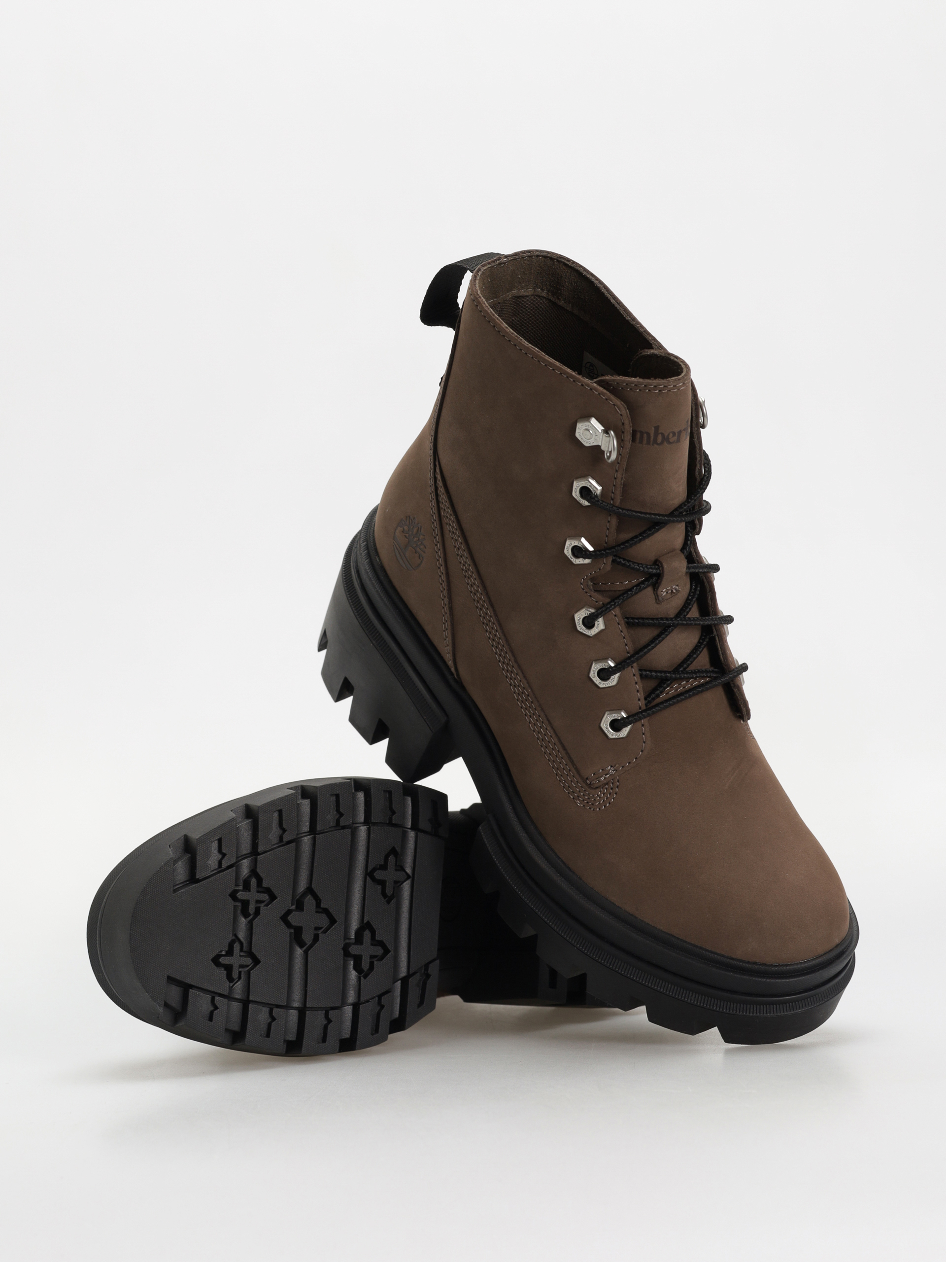 Pantofi de iarnă Timberland Everleigh Mid Lace Up Wmn (medium brown nubuck)