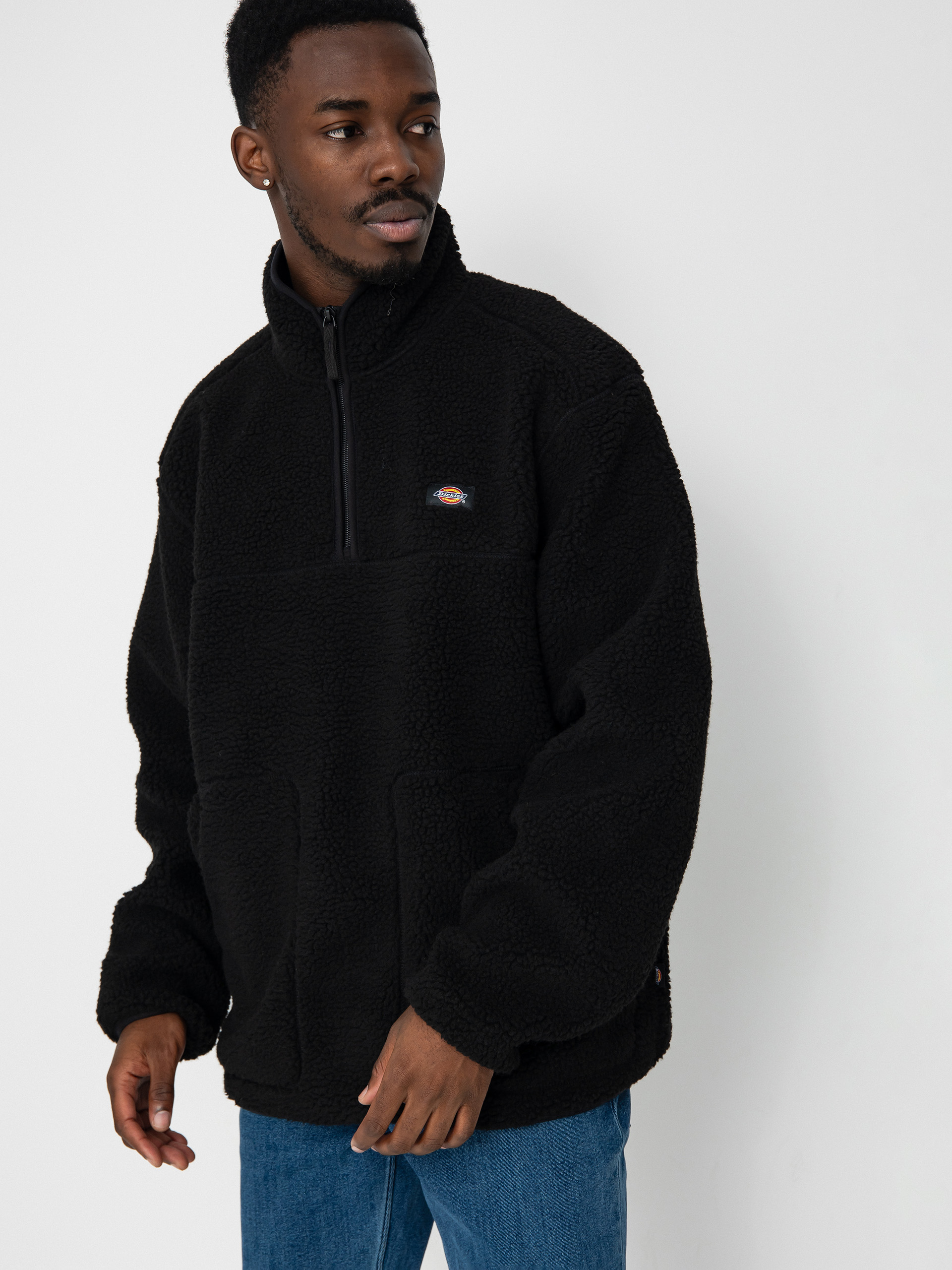 Hanorac din fleece Dickies Mount Hope Quarter Zip (black)