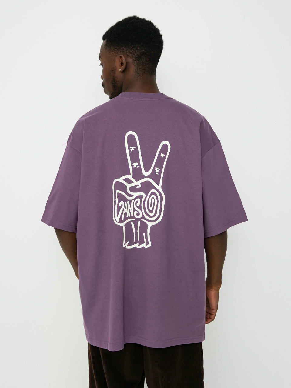 Tricou Vans V Hand Loose (grape jam)