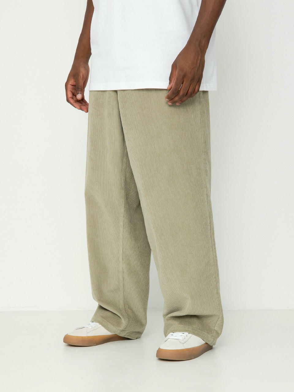 Pantaloni OBEY Bigwig Baggy Corduroy (abbey stone)