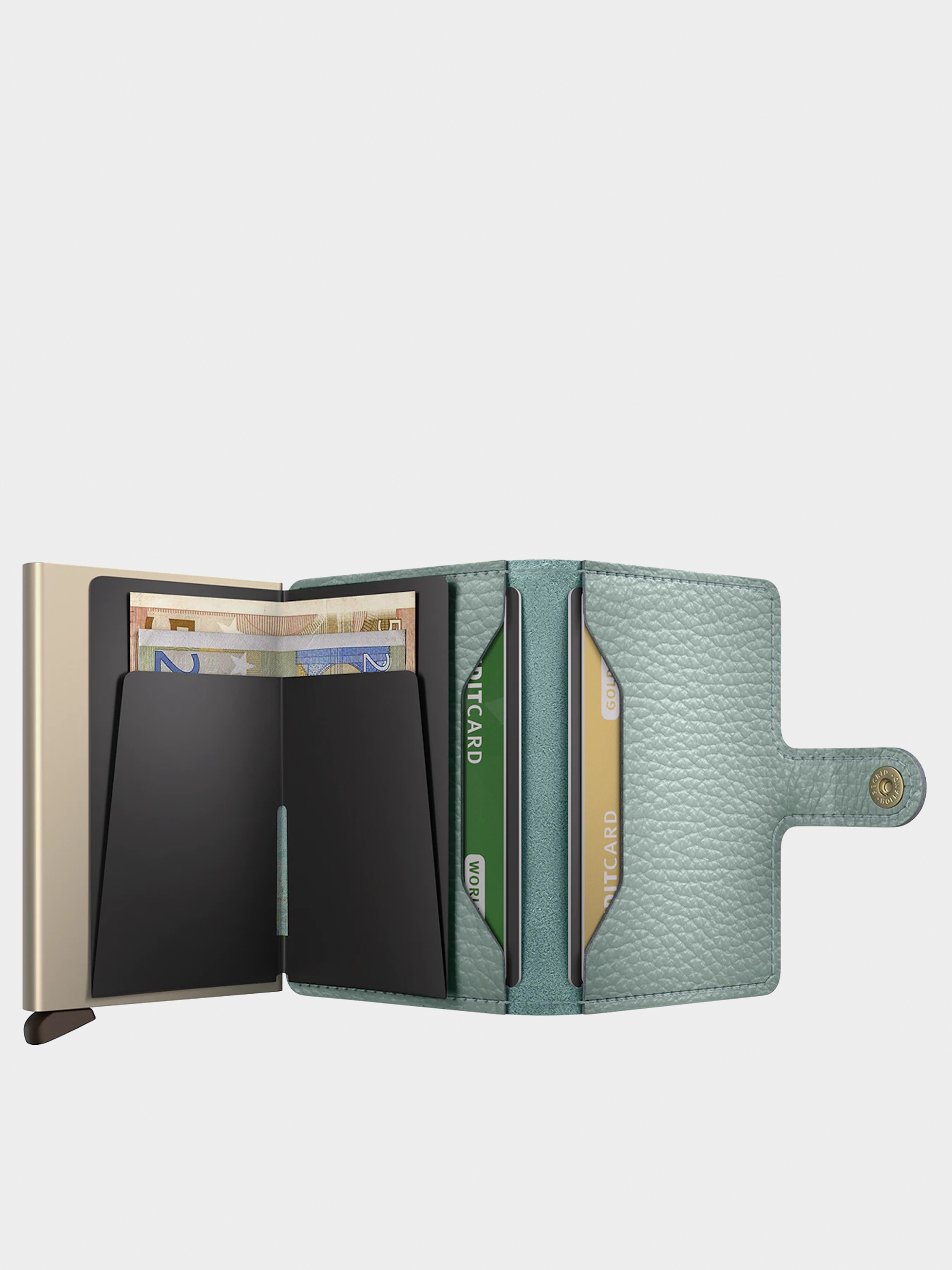 Portofel Secrid Miniwallet (pebble sea green)