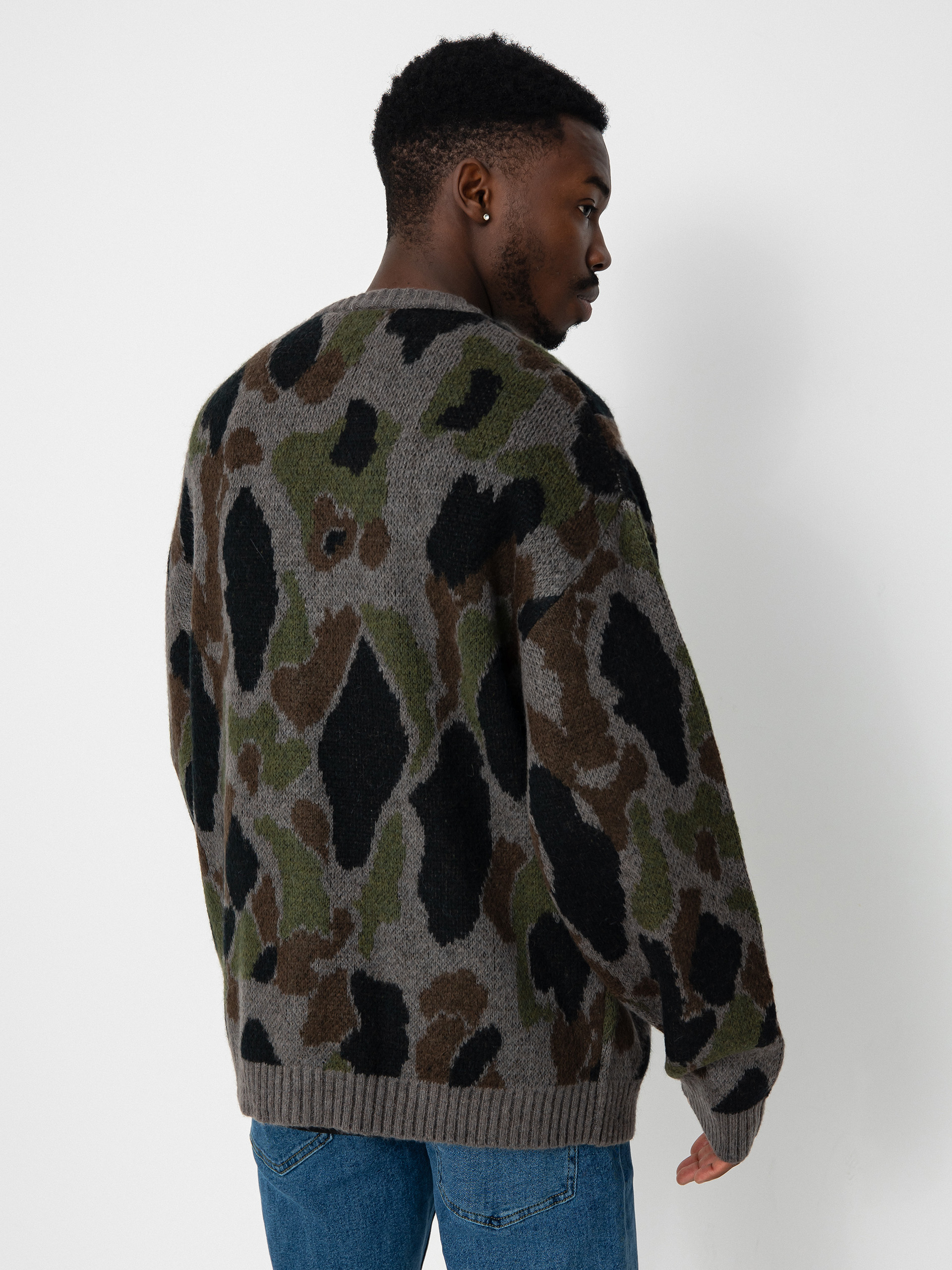 Pulover Carhartt WIP Merton Cardigan (camo duck jacquard/grey)
