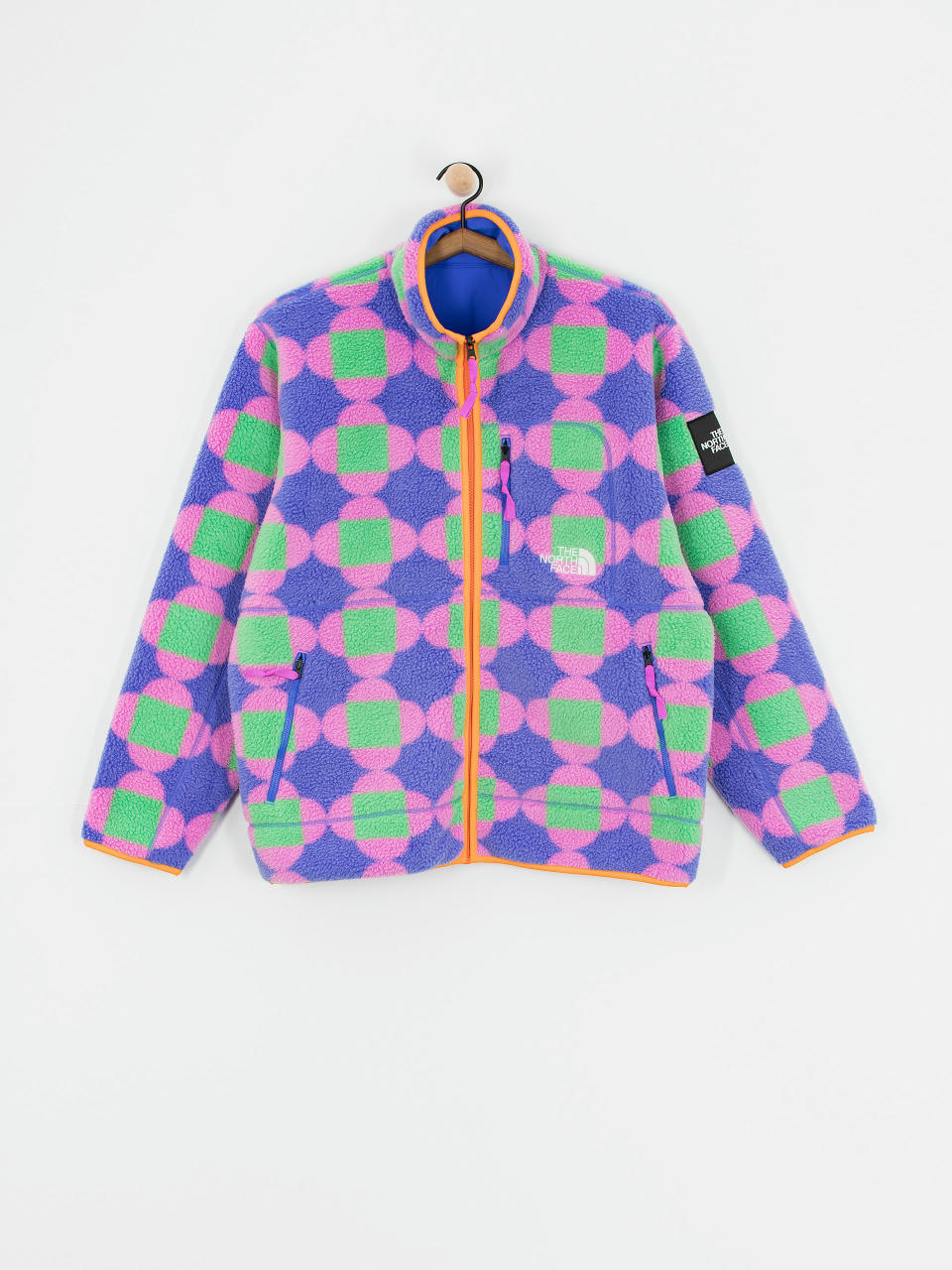 Geacă The North Face X Yinka Ilori Reversible Fleece (solar blue lets blossom)