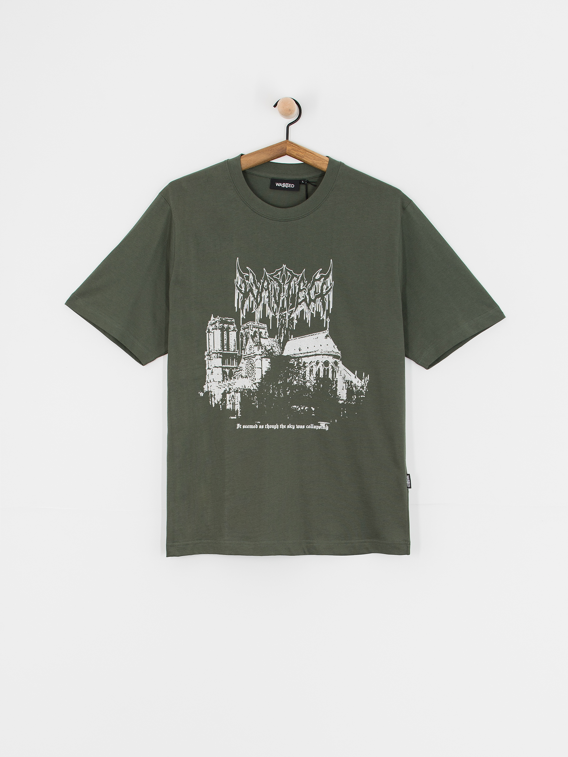 Tricou Wasted Paris Vault (granite green)