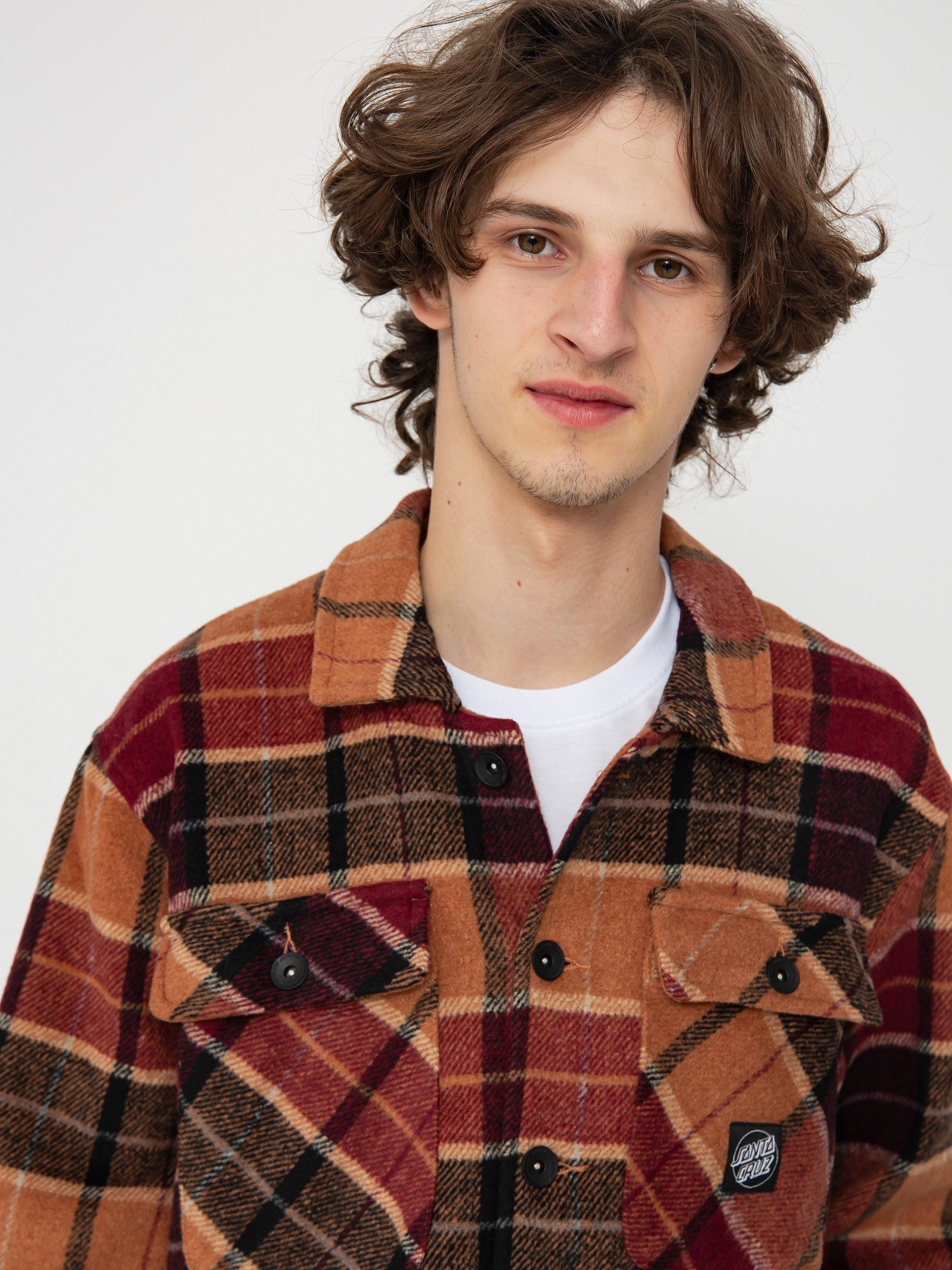 Cămașă Santa Cruz Lodge (burnt orange check)