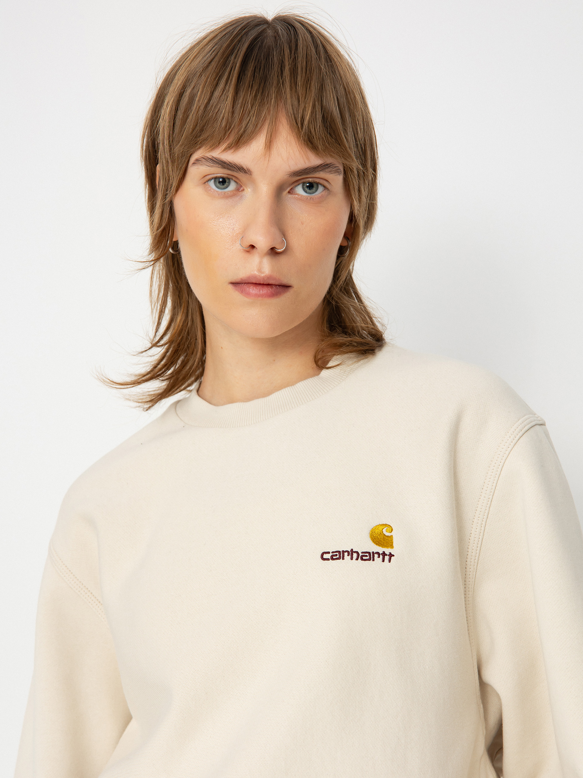 Hanorac Carhartt WIP American Script Wmn (moonbeam)