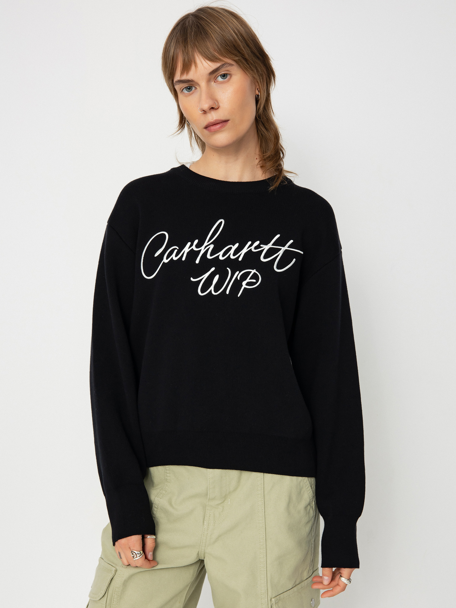 Pulover Carhartt WIP Signature Wmn (black/wax)