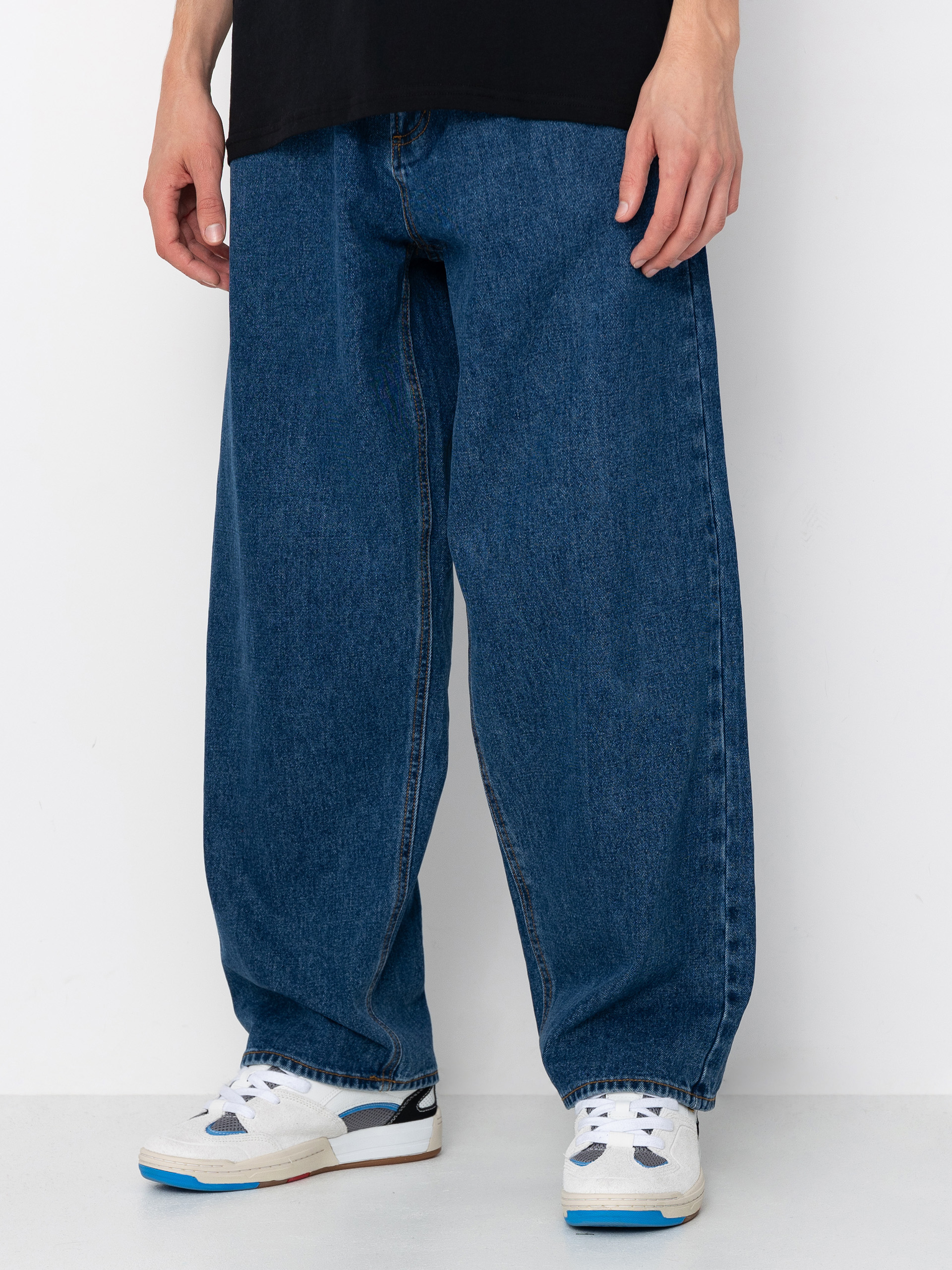 Pantaloni OBEY Bigwig Baggy Denim (stone wash indigo)