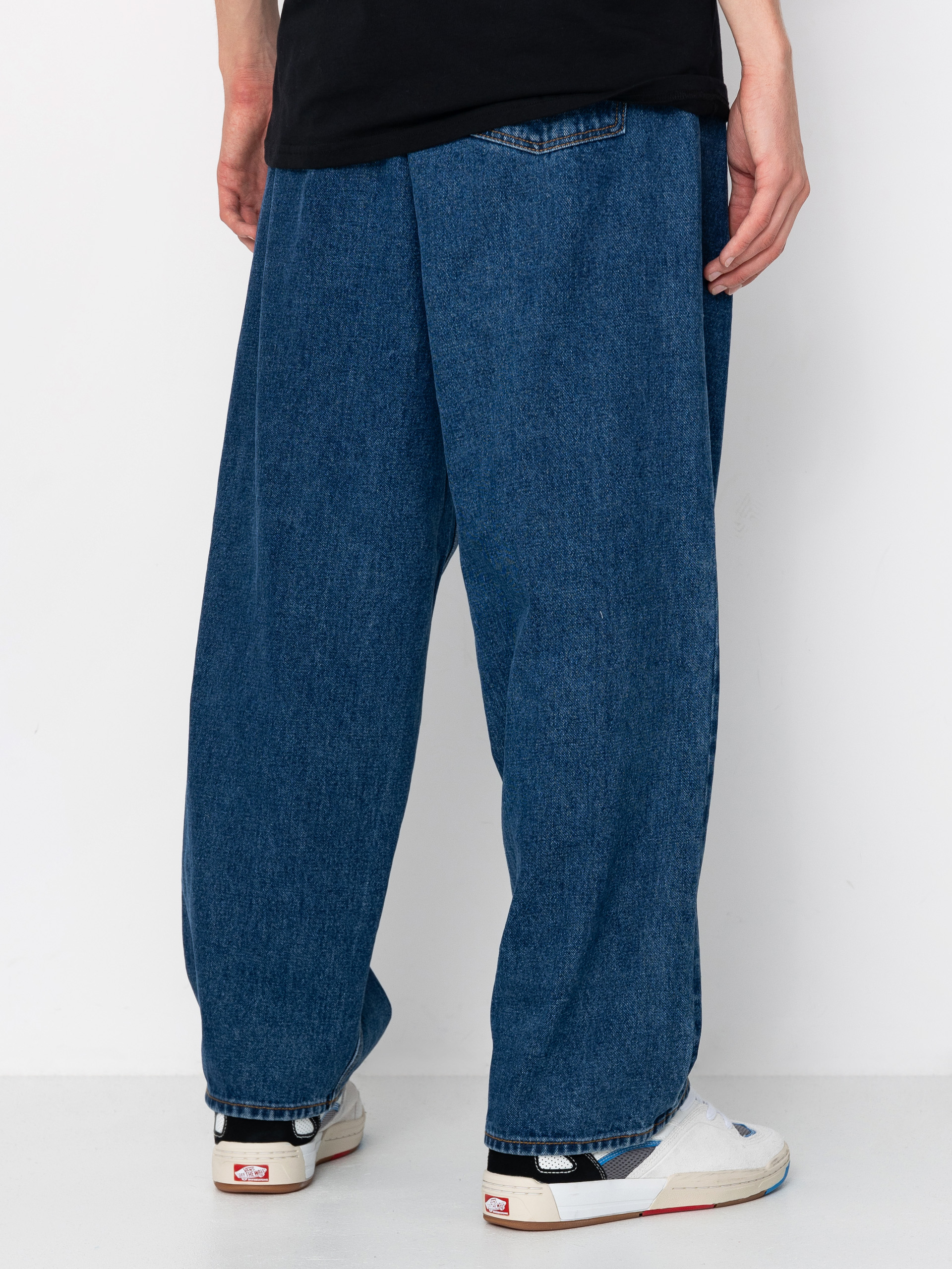 Pantaloni OBEY Bigwig Baggy Denim (stone wash indigo)