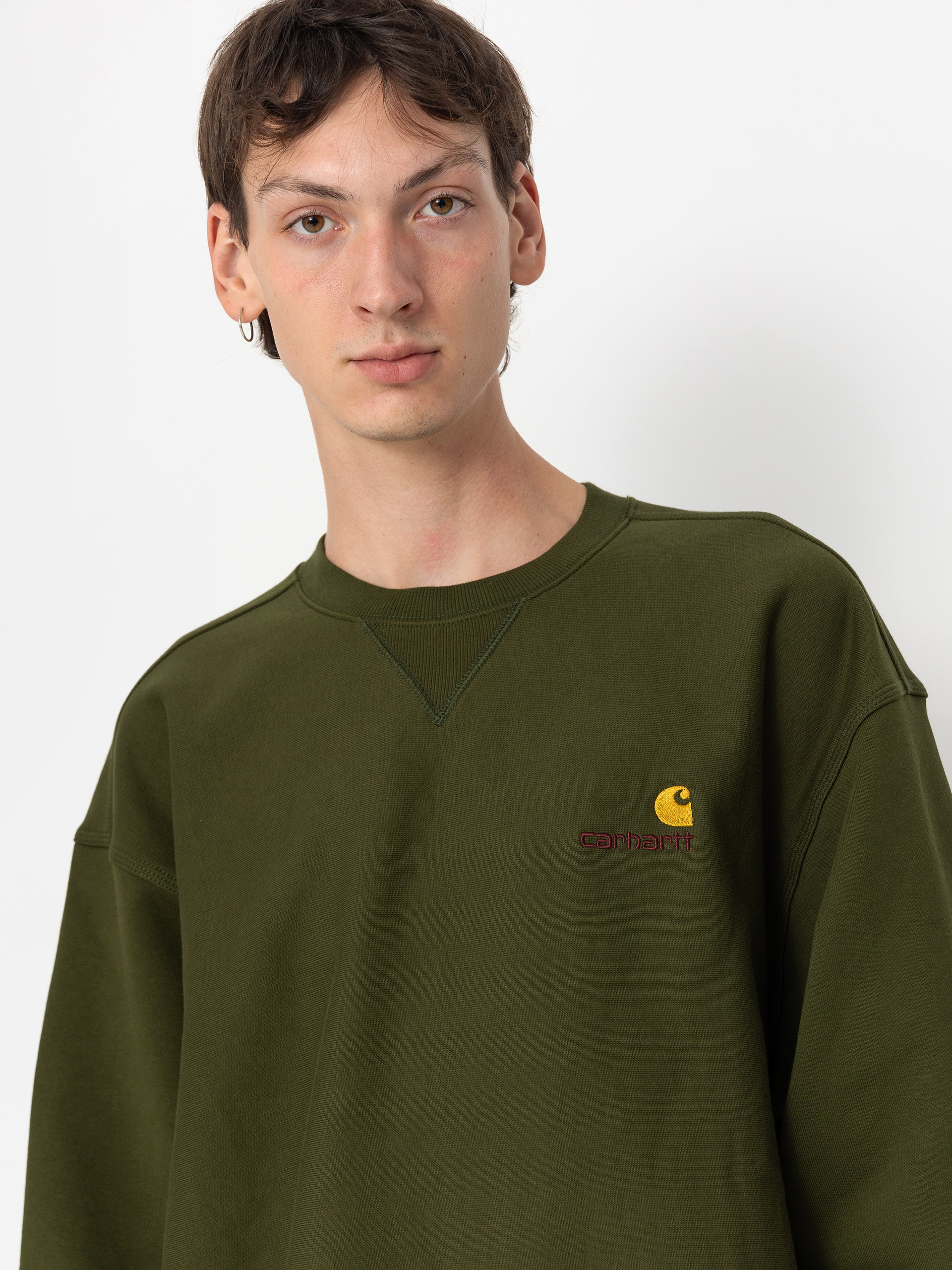 Hanorac Carhartt WIP American Script (tarragon)