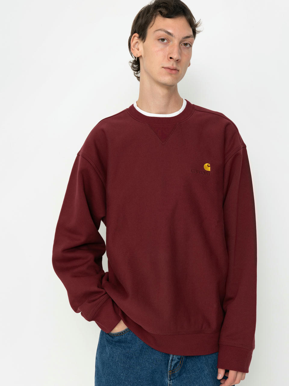 Hanorac Carhartt WIP American Script (malbec)