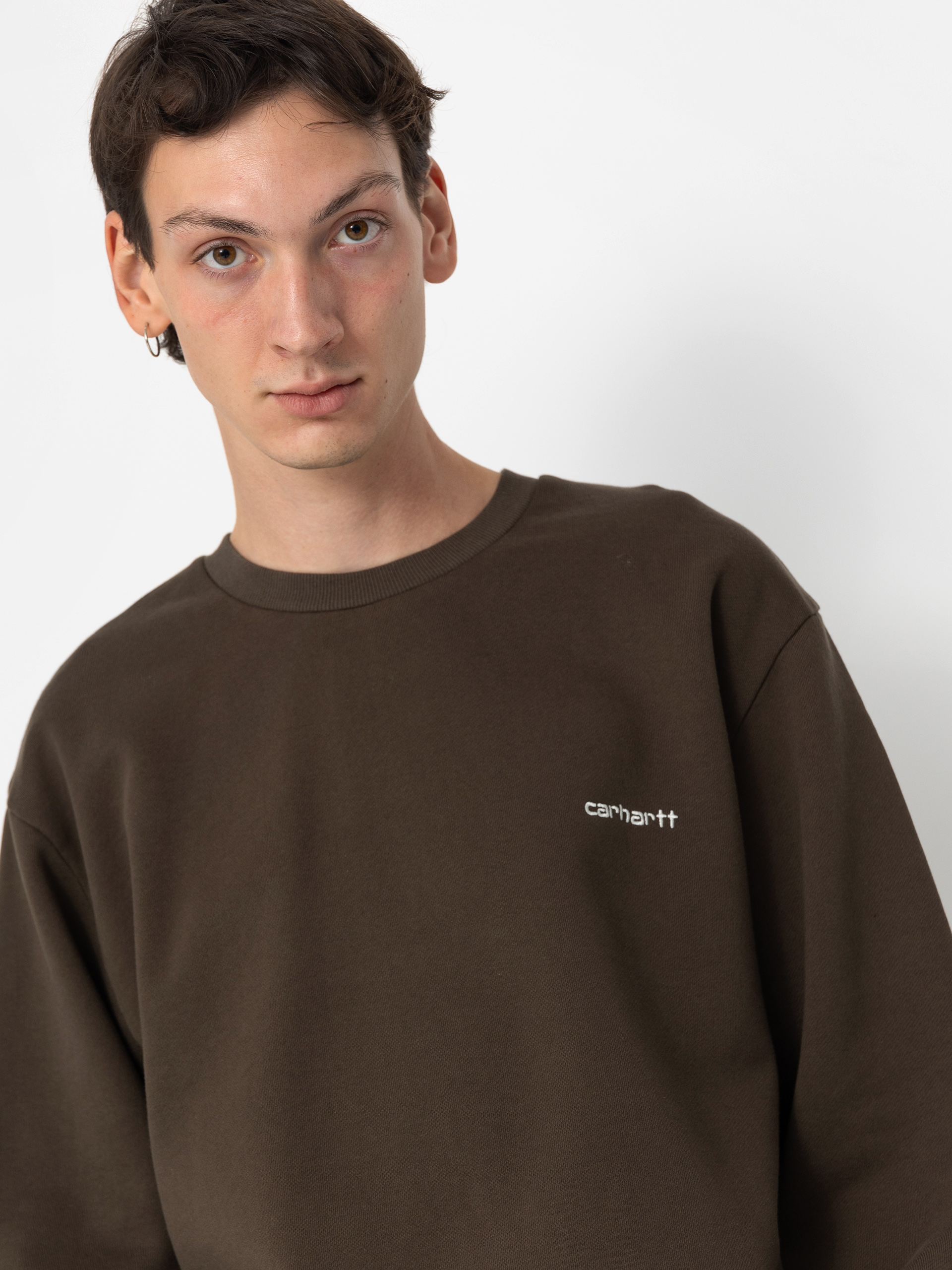 Hanorac Carhartt WIP Script Embroidery (cypress/white)