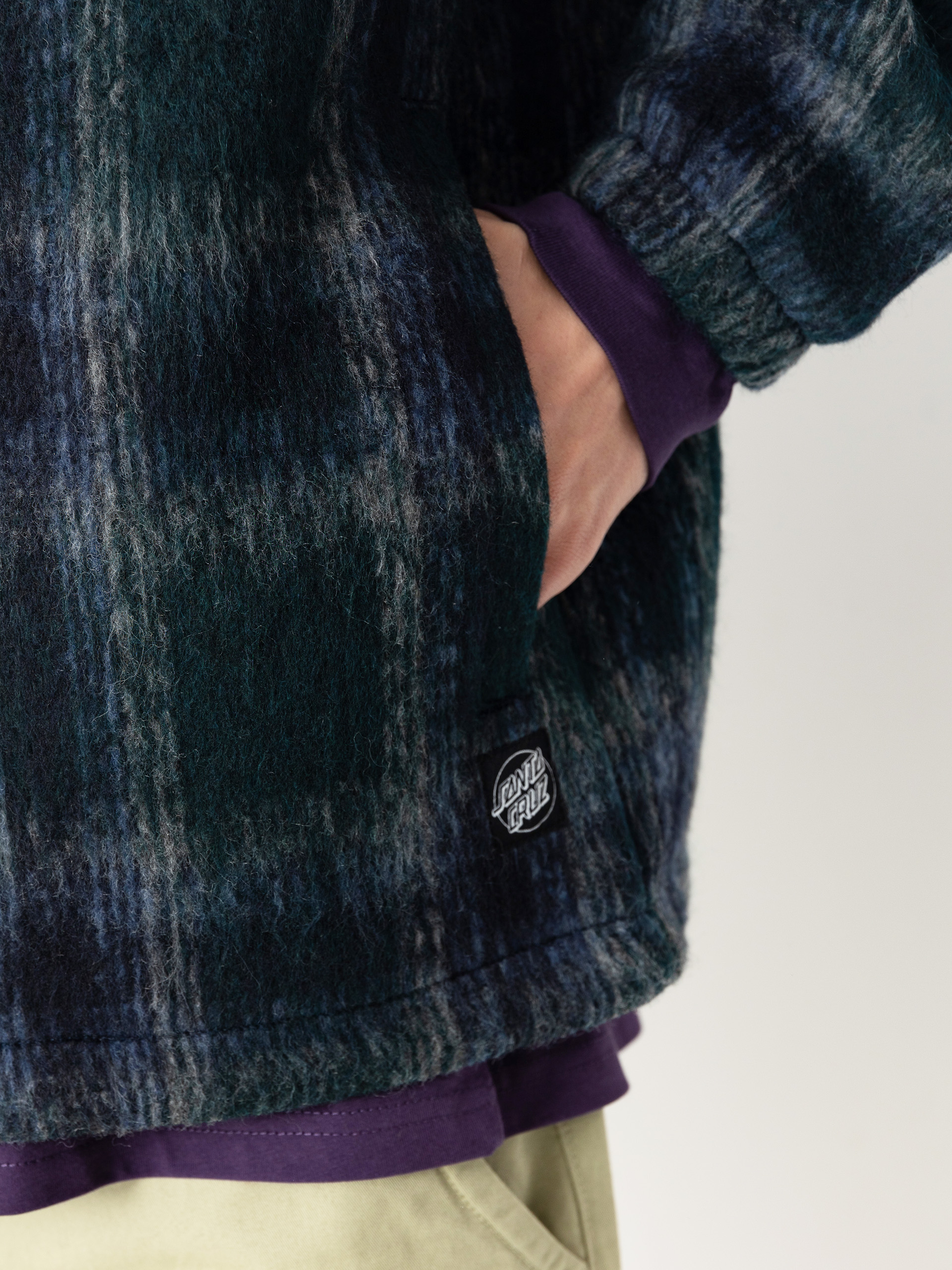 Geacă Santa Cruz Hideout (navy/blue/grey check)