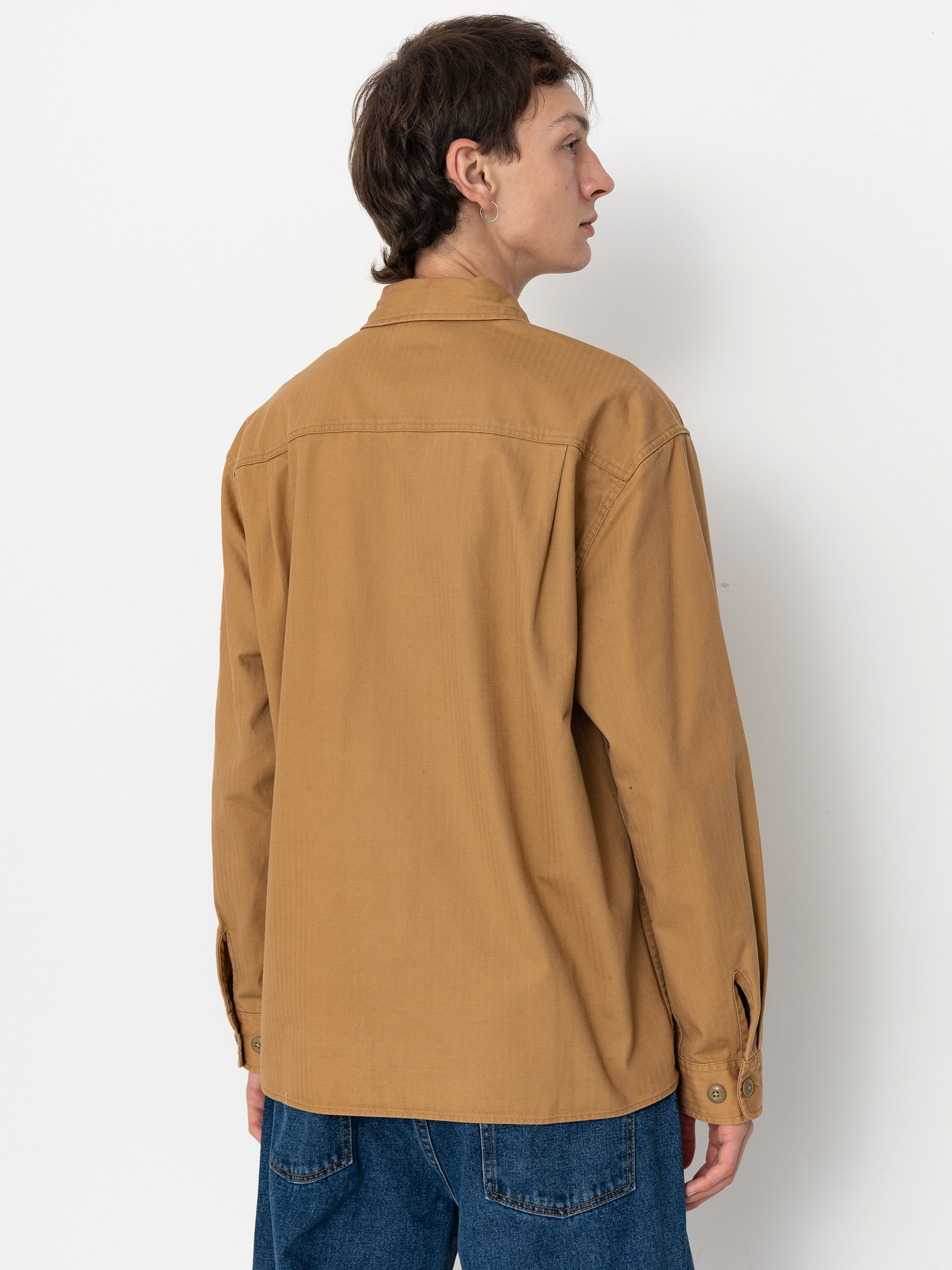 Cămașă Brixton Selden Overshirt (tobacco brown worn wash)