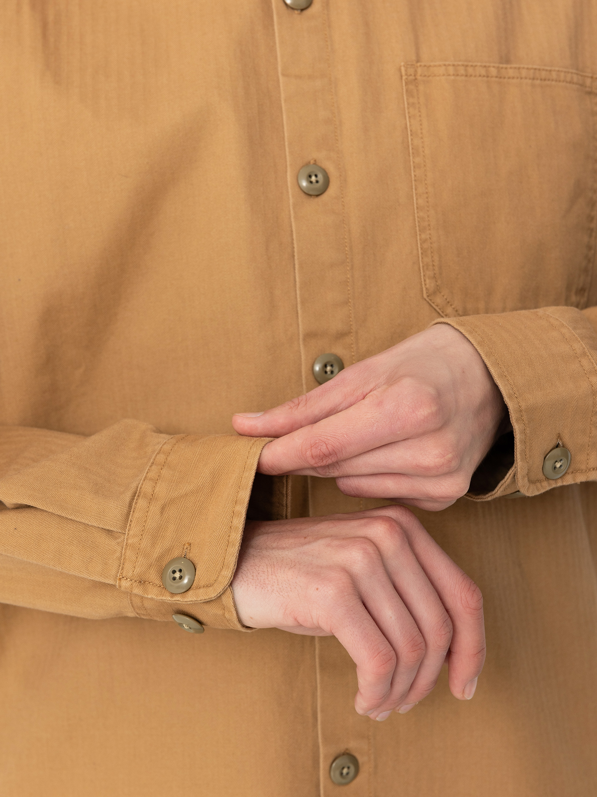 Cămașă Brixton Selden Overshirt (tobacco brown worn wash)