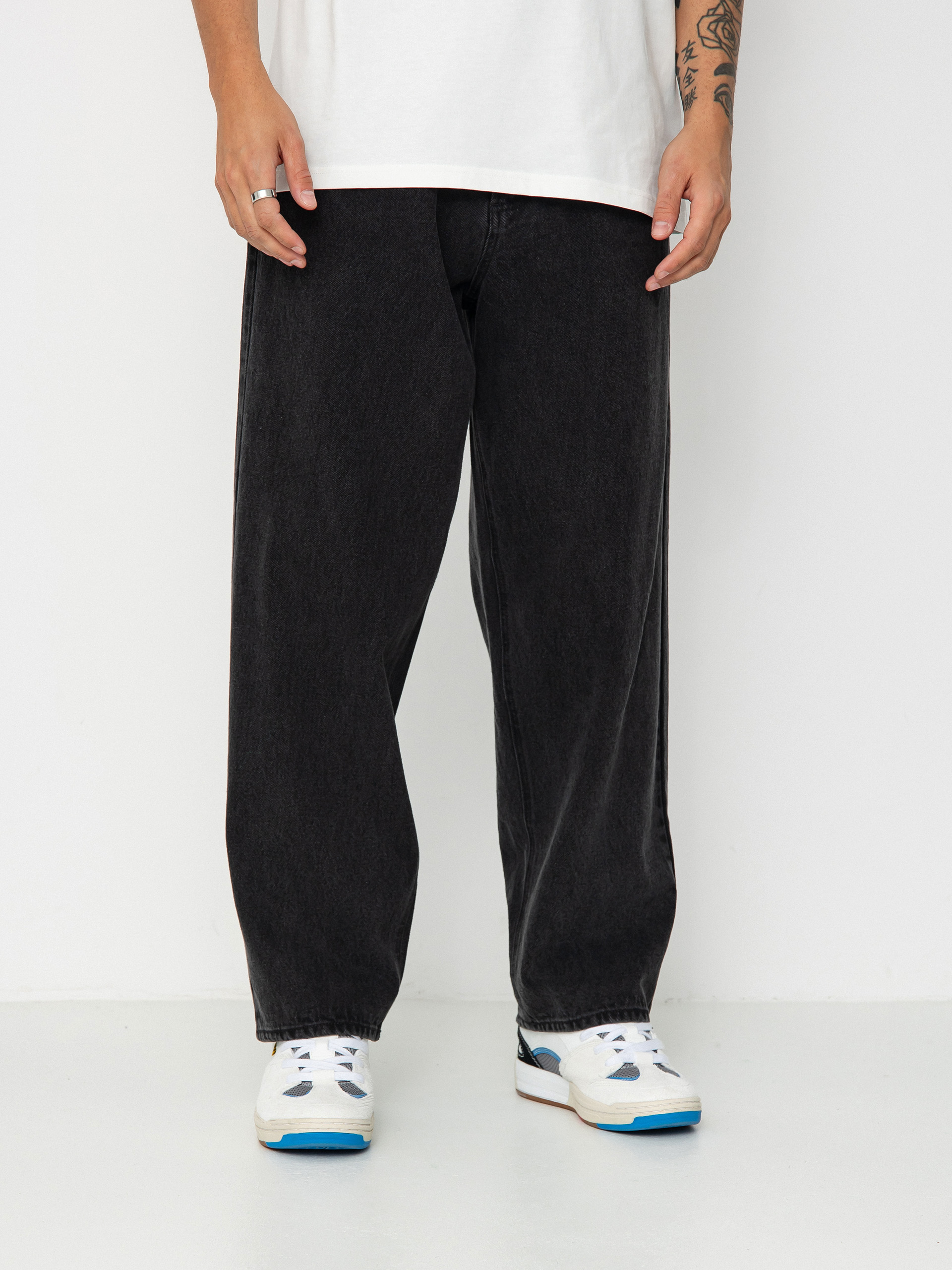 Pantaloni OBEY Bigwig Baggy Denim (faded black)