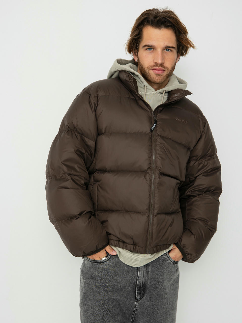 Geacă Gramicci Down Puffer (dark brown)