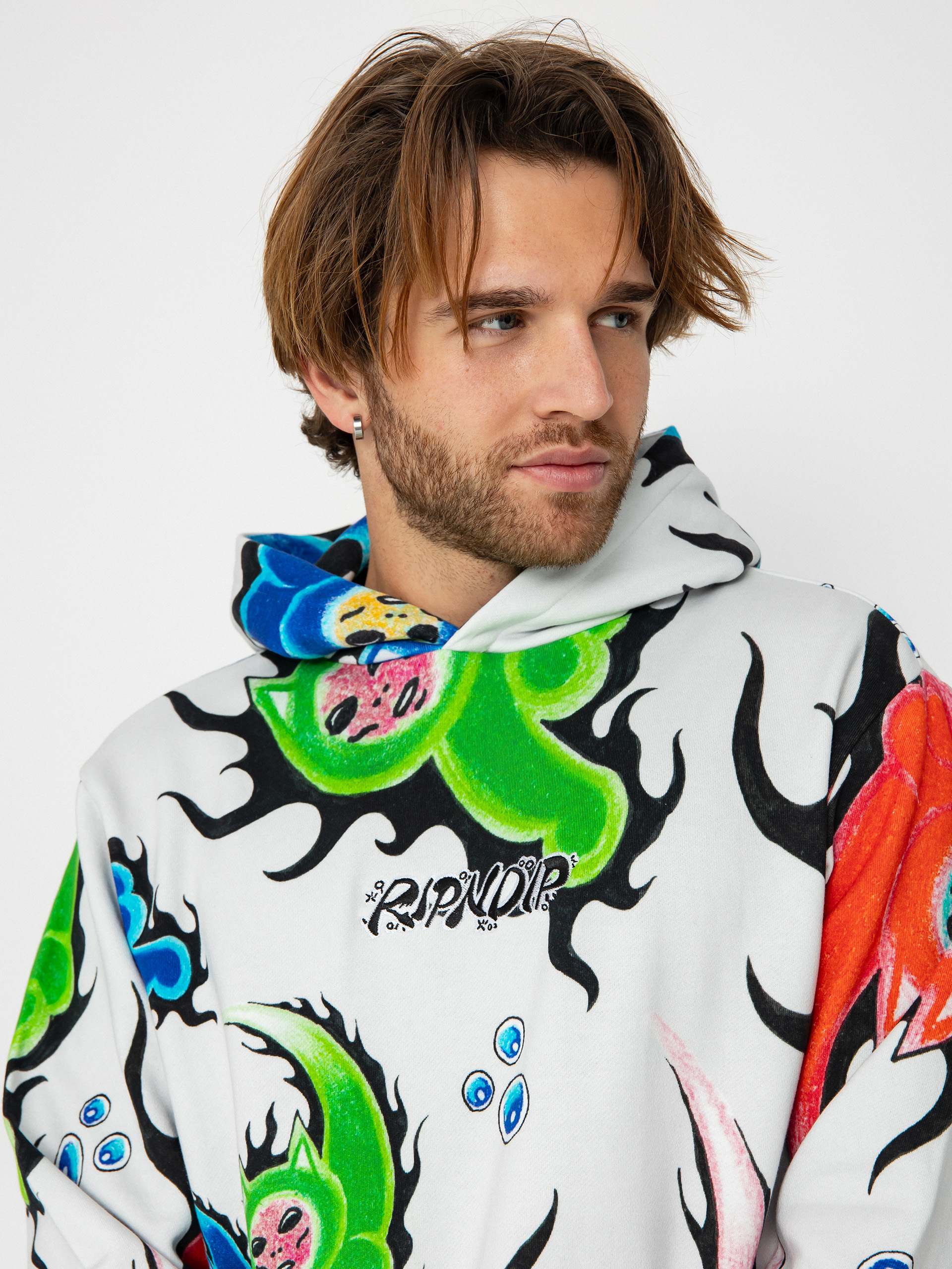 Hanorac cu glugă RipNDip Ember HD (dusty grey)