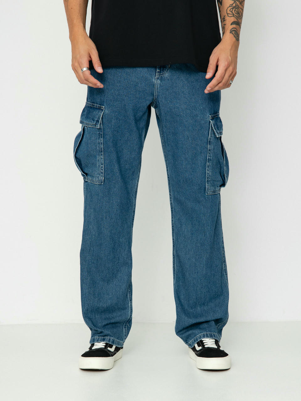 Pantaloni Vans Service Cargo Loose Denim (vintage indigo)