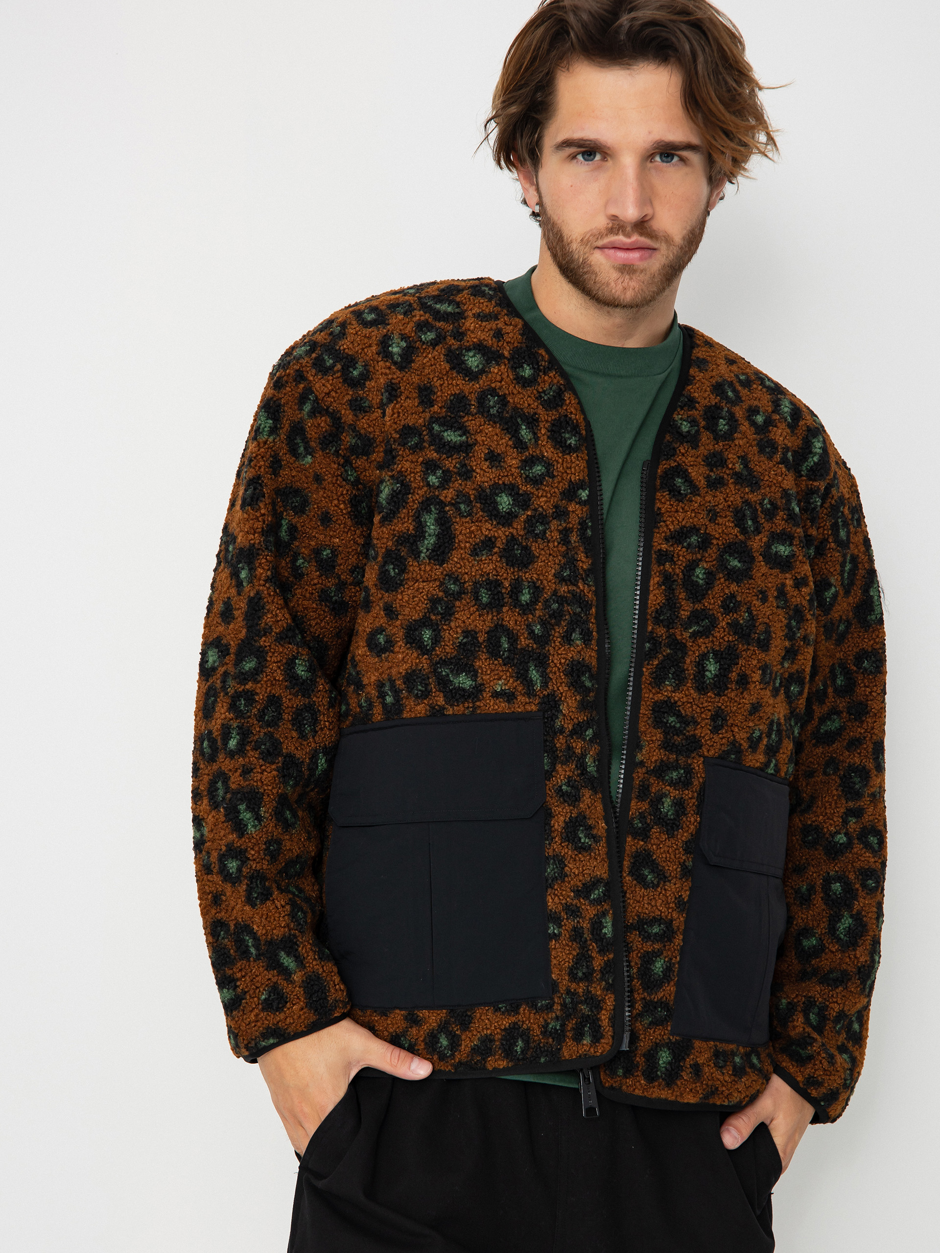 Geacu0103 Carhartt WIP Devin Liner (camo leo jacquard/tamarind/black)