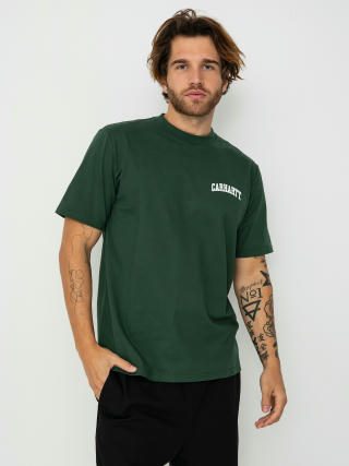 Tricou Carhartt WIP University Script (sycamore tree/white)