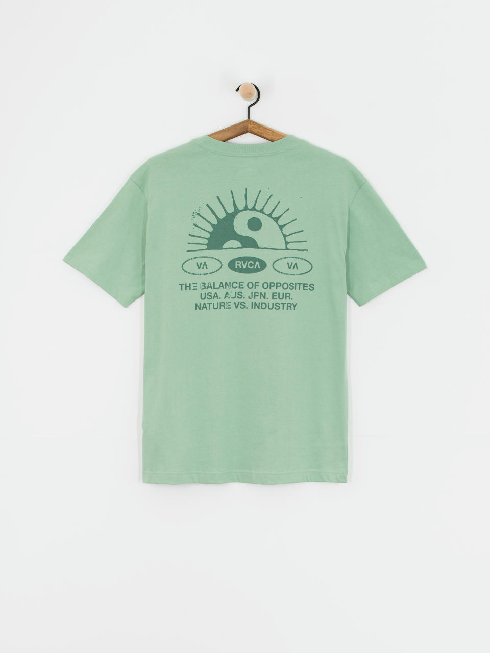 Tricou RVCA Balance Rise (green haze)