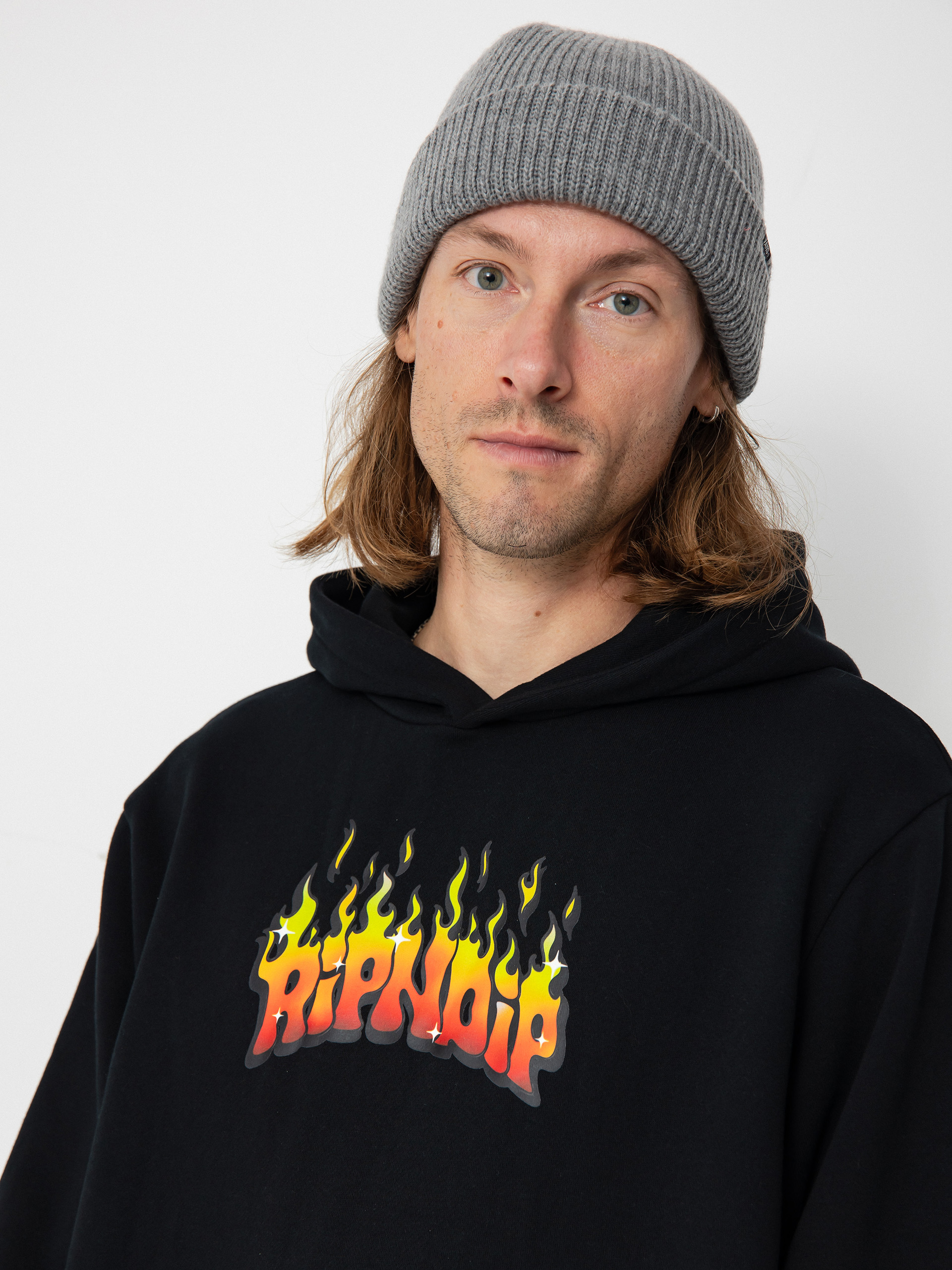 Hanorac cu glugă RipNDip Scary Cute HD (black)