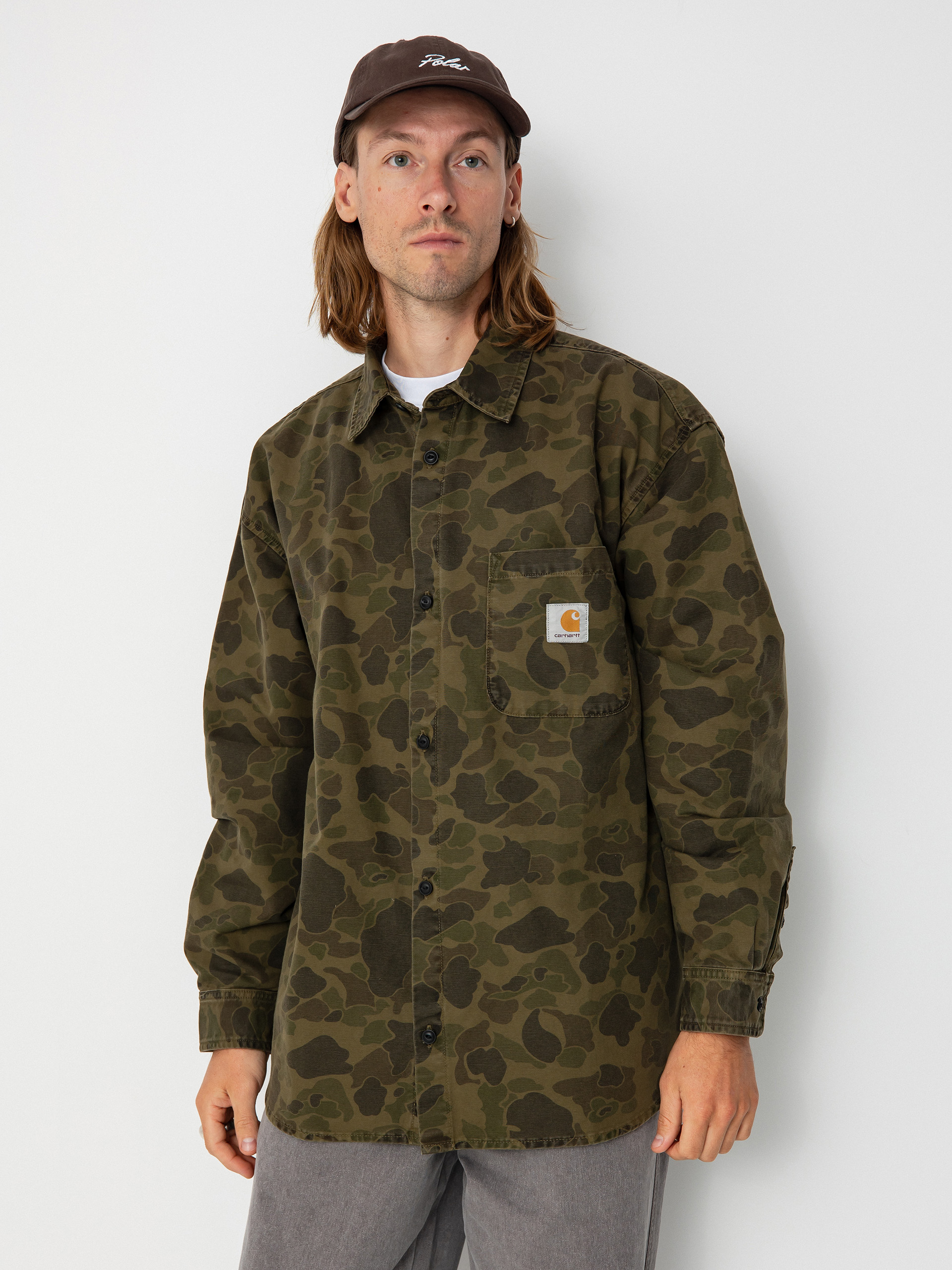 Cămașă Carhartt WIP Duck (camo duck/green/office green)