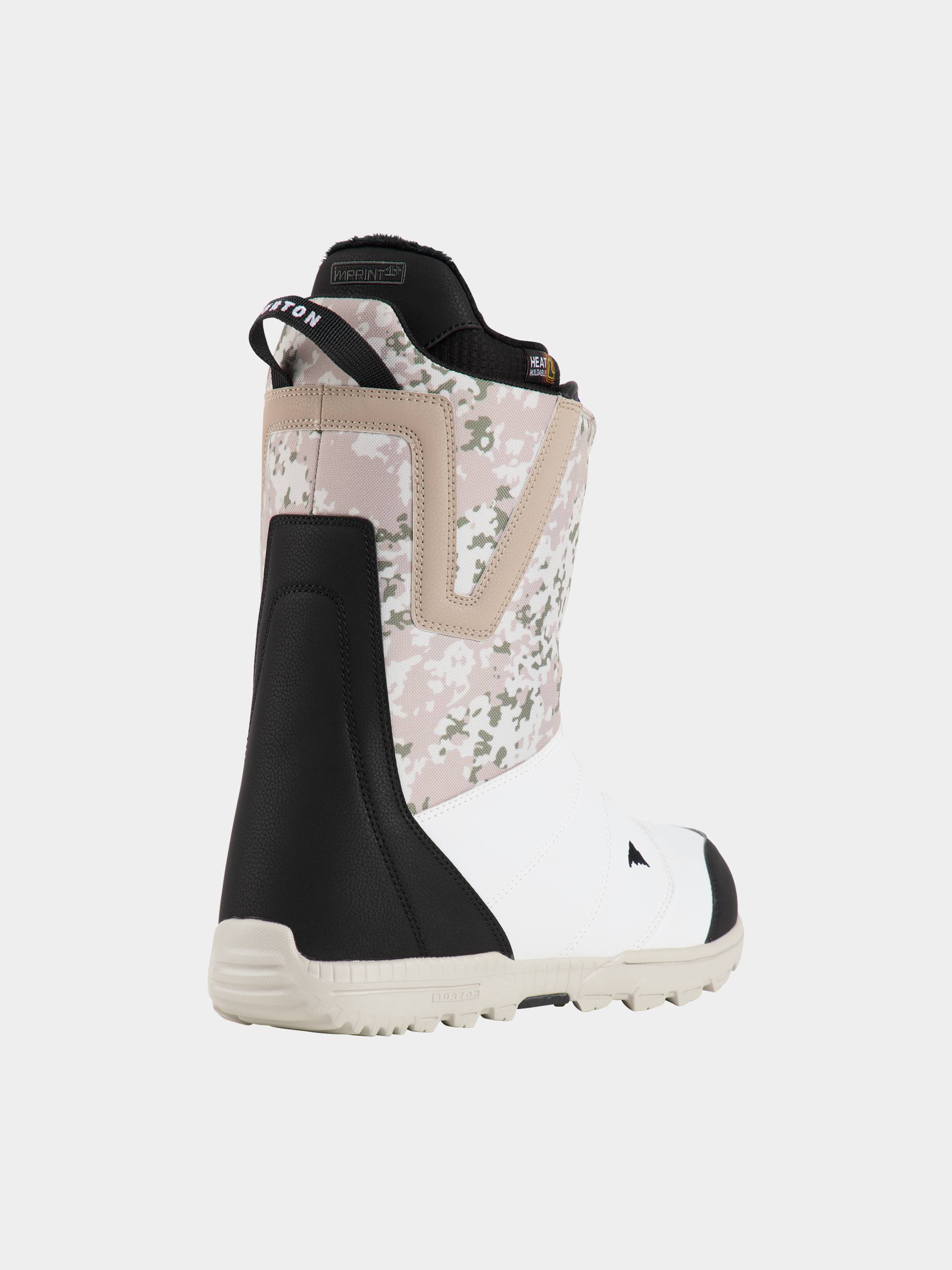 Pentru bărbați Încălțăminte pentru snowboard Burton Moto Boa (black/white/snowfall camo)