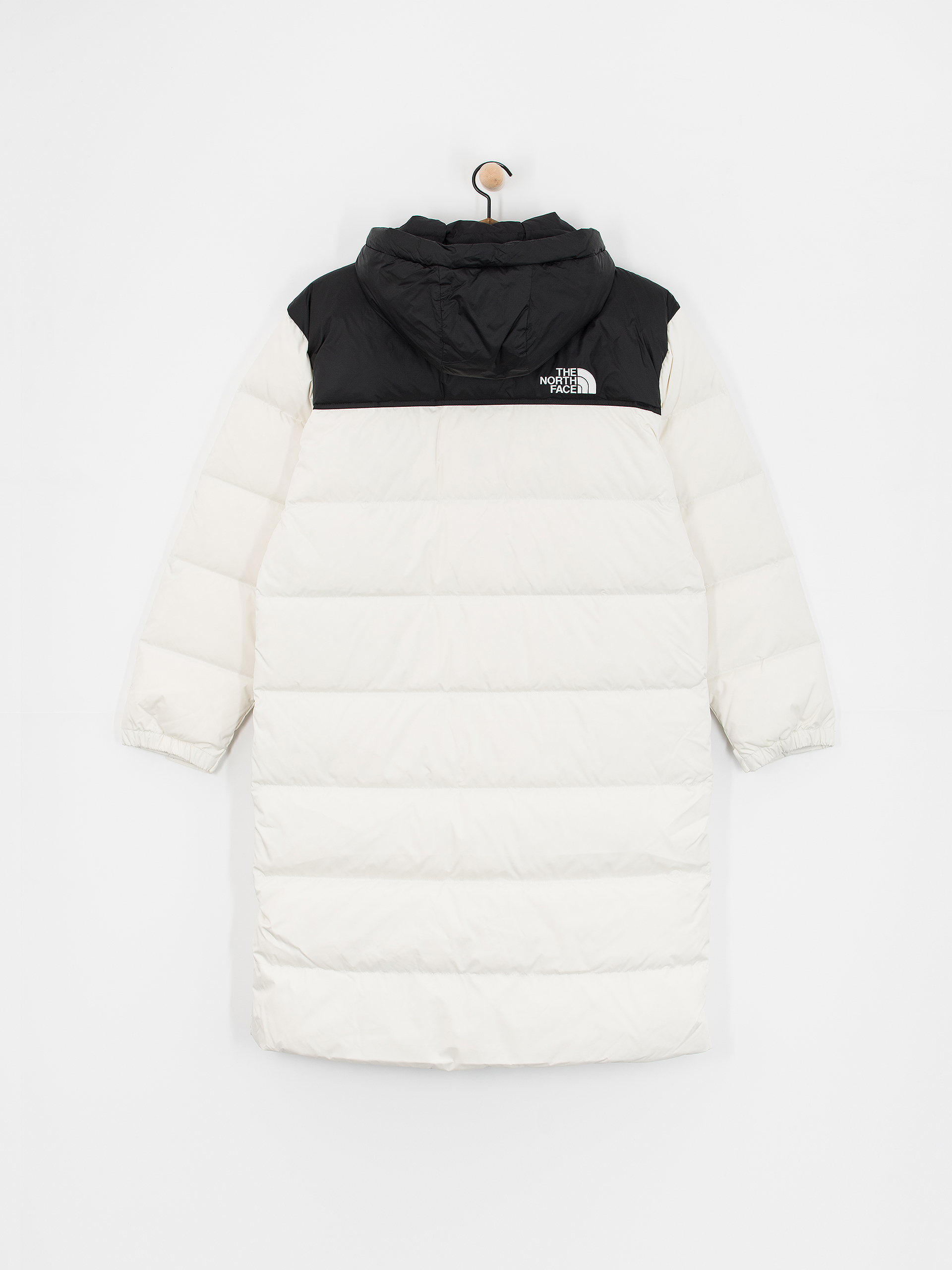 Geacă The North Face Nuptse Parka (white dune/tnf black)