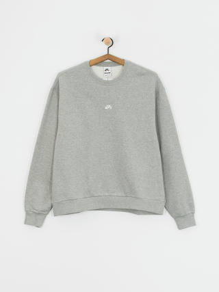 Hanorac Nike SB Essential Logo Crew (dk grey heather/white)