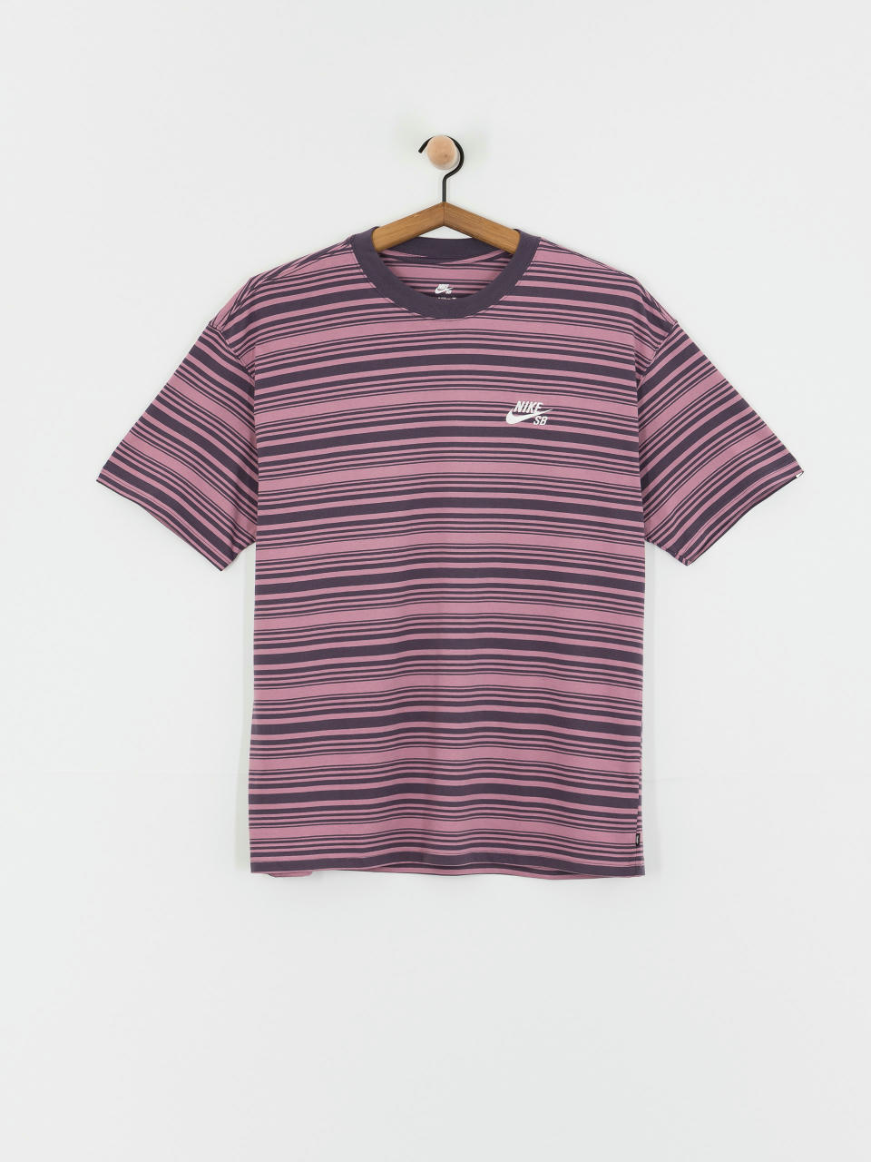 Tricou Nike SB Stripe (plum dust)