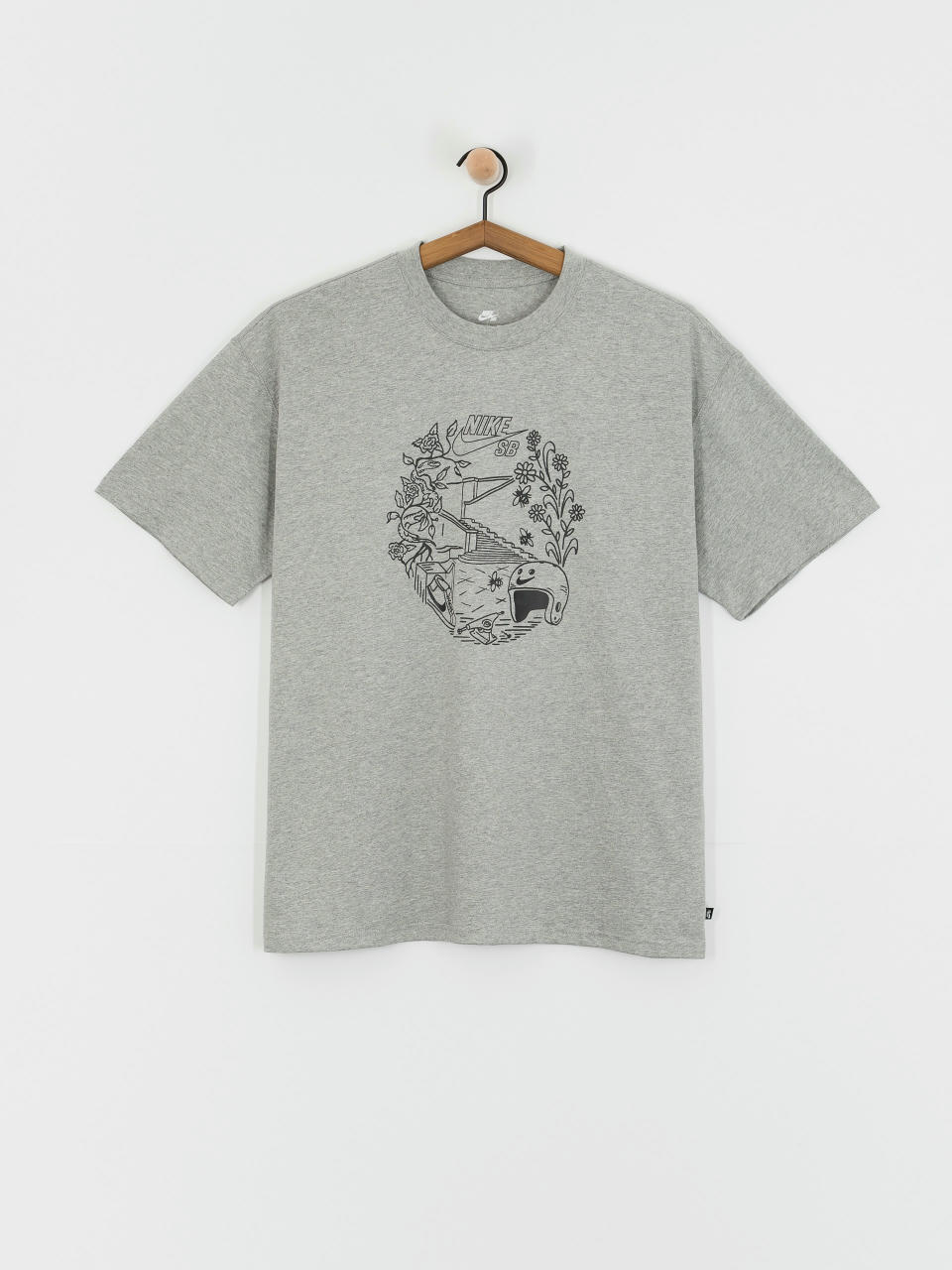 Tricou Nike SB Skate Spot (dk grey heather)